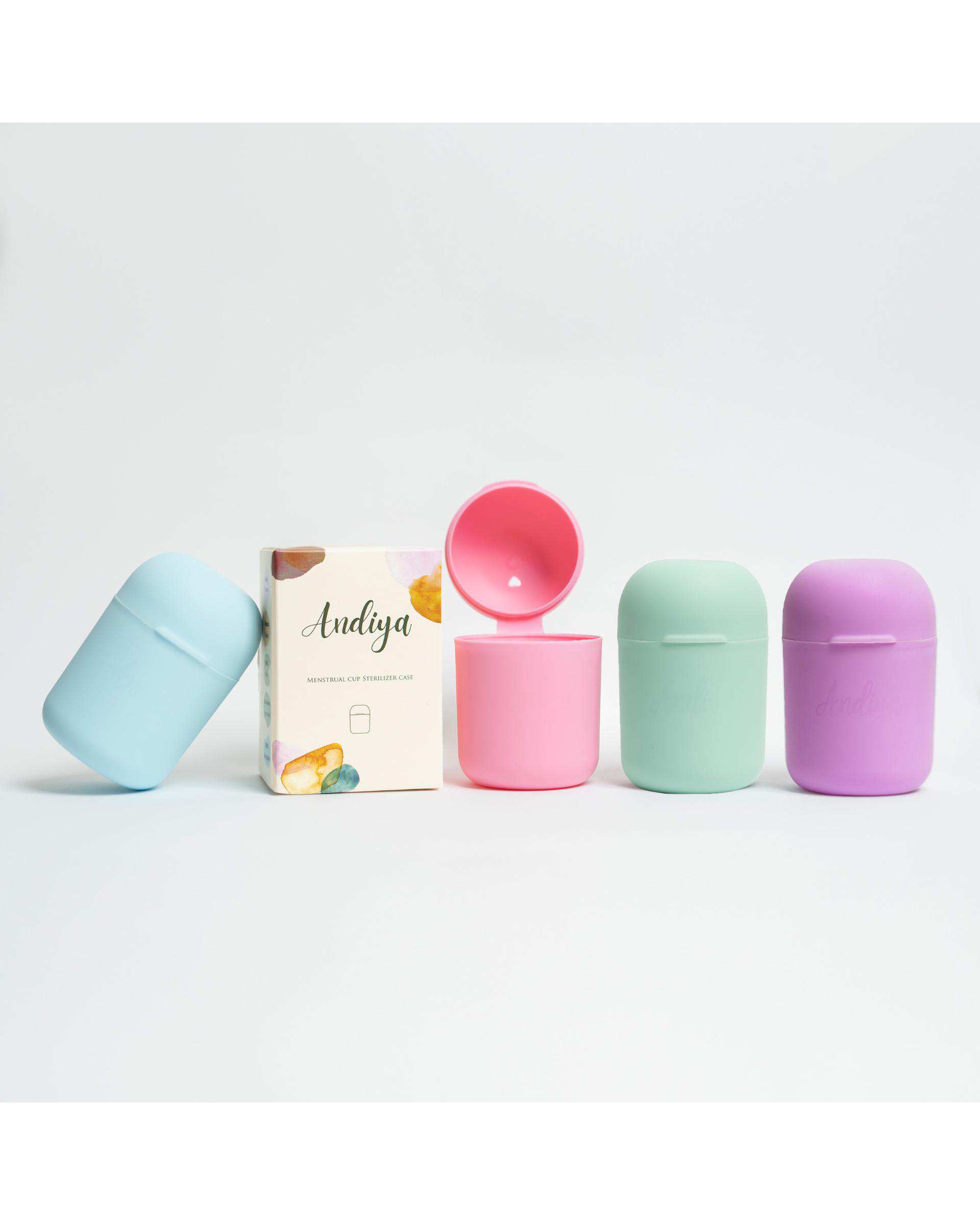 لیوان ضد عفونی کننده کاپ قاعدگی آندیا Andiya مدل Menstrual Cup Sterilizer مدیکال سبز