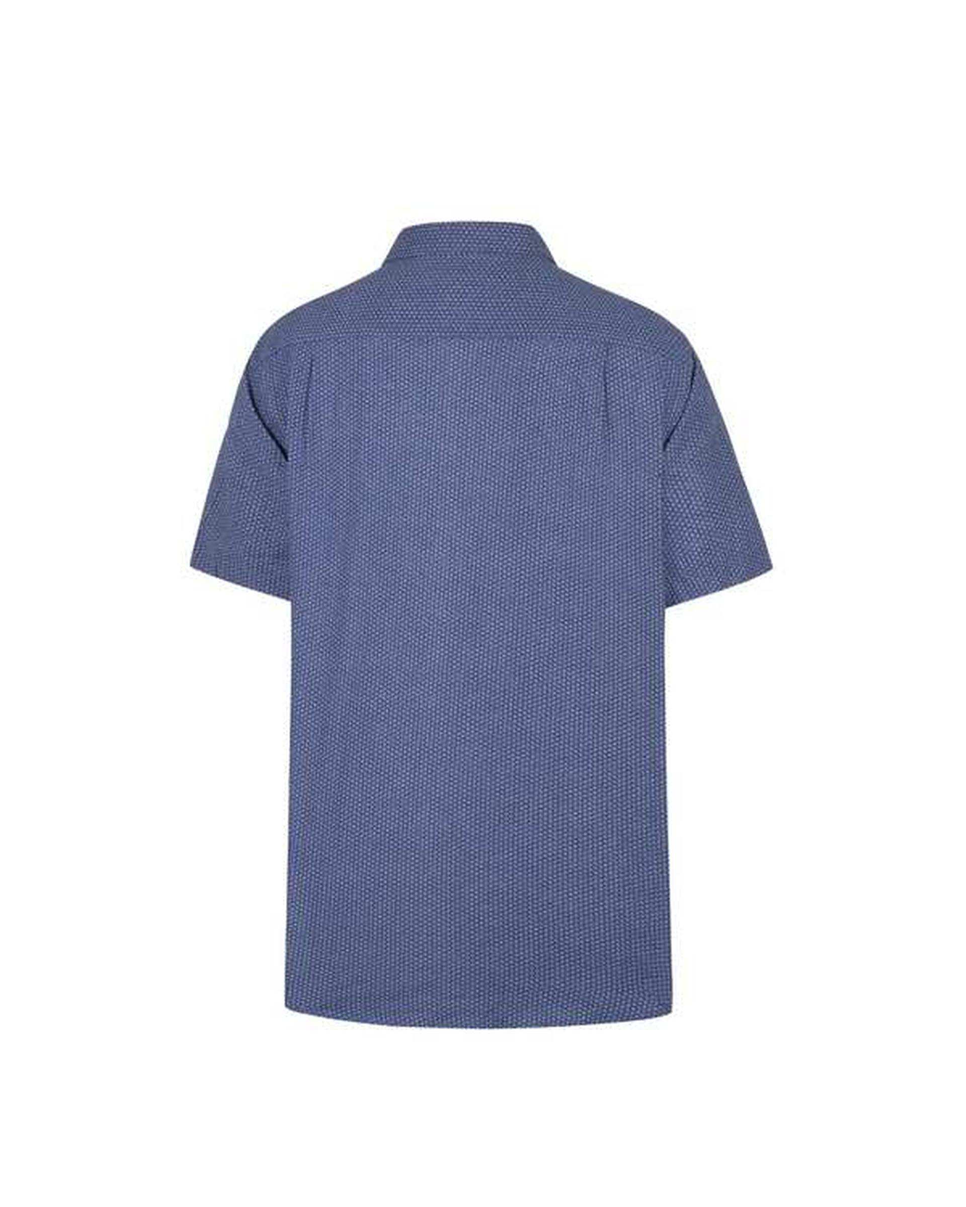 پیراهن مردانه آستین کوتاه کوبایی سرمه ای هومنیتی Whomanity مدل 79053291