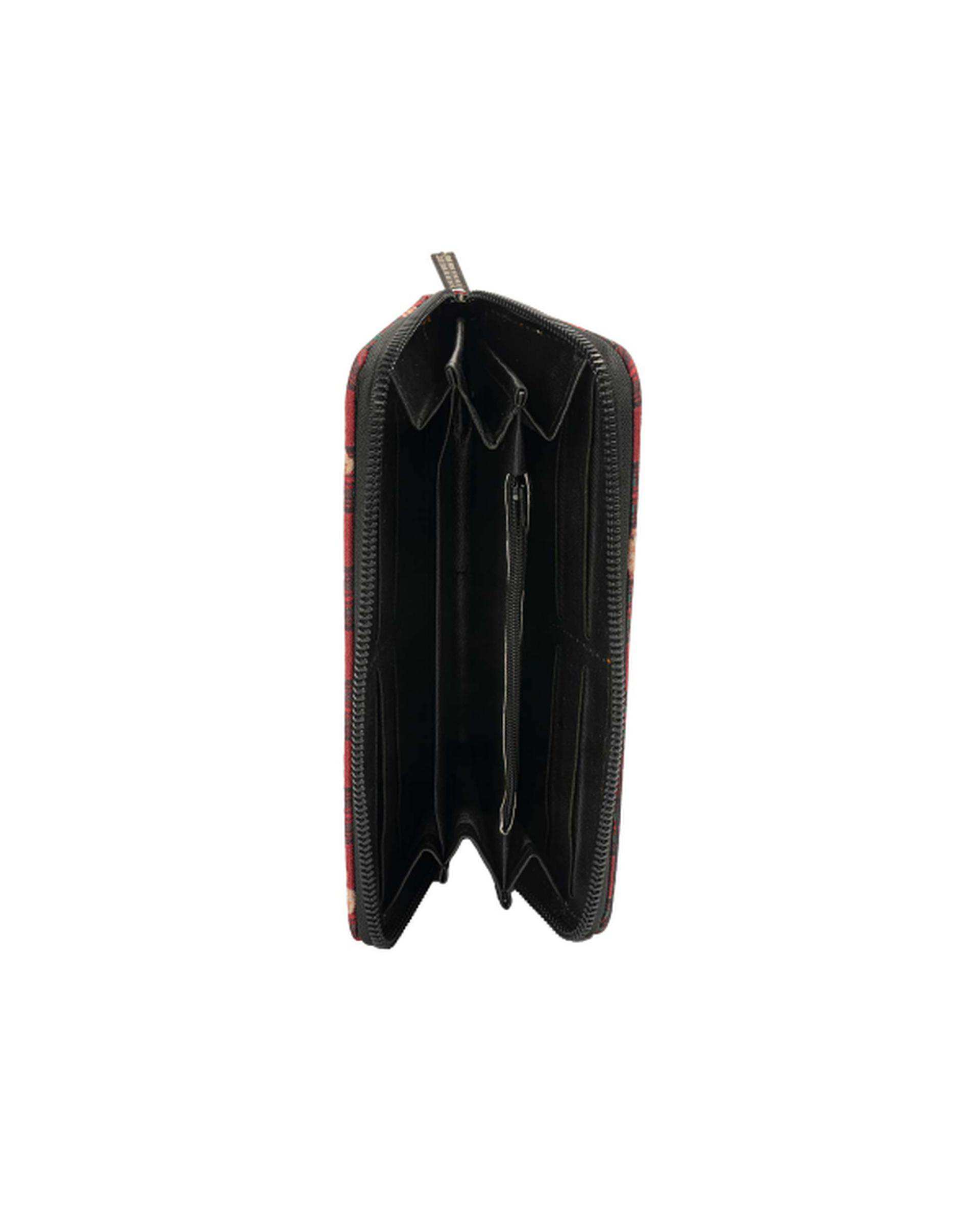 کیف پول زرشکی وندی Vandy مدل ژینا طرح تدی کد 1026