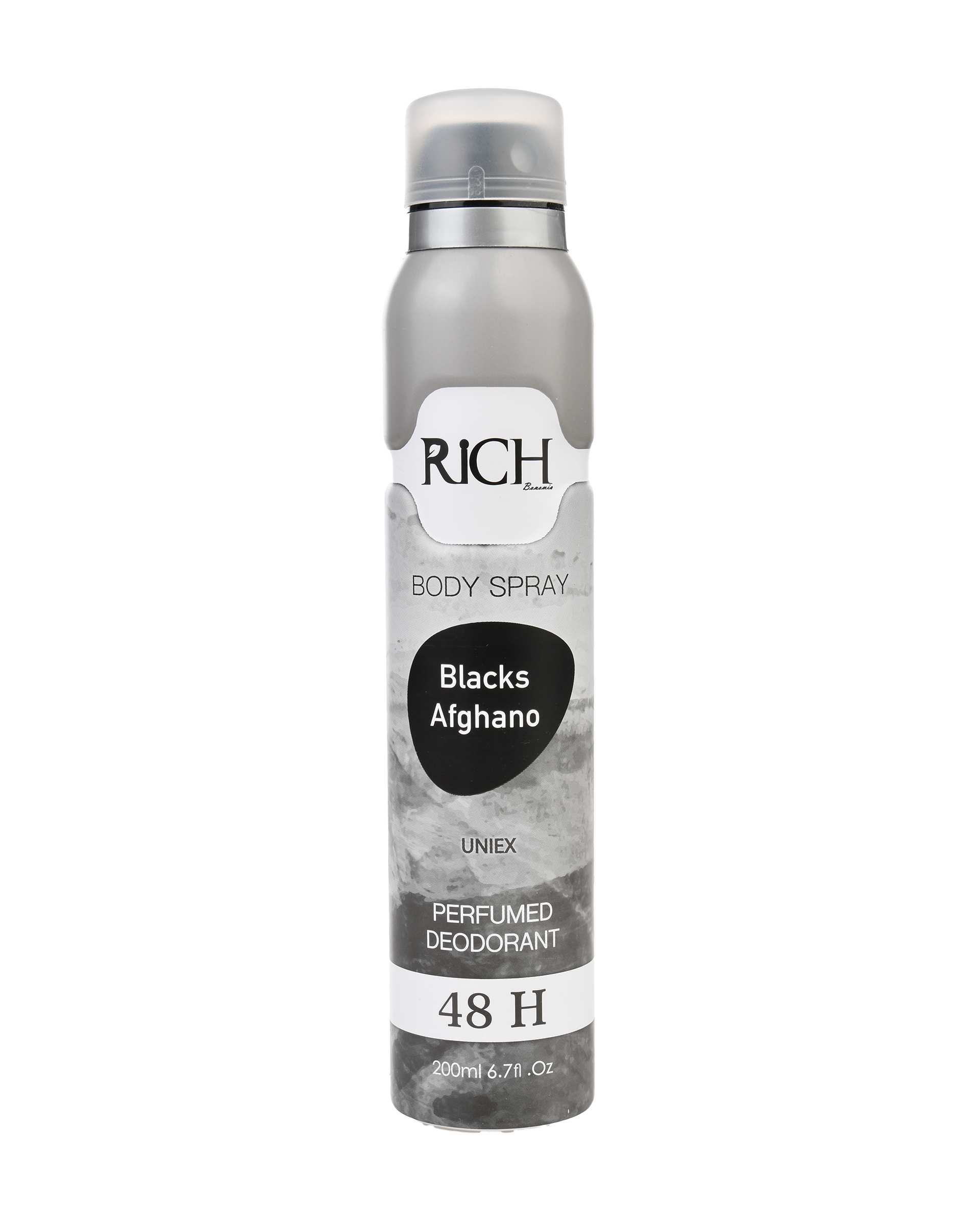 اسپری بدن مردانه Rich Bonomia با رایحه BLACKS AFGHANO حجم 200ml