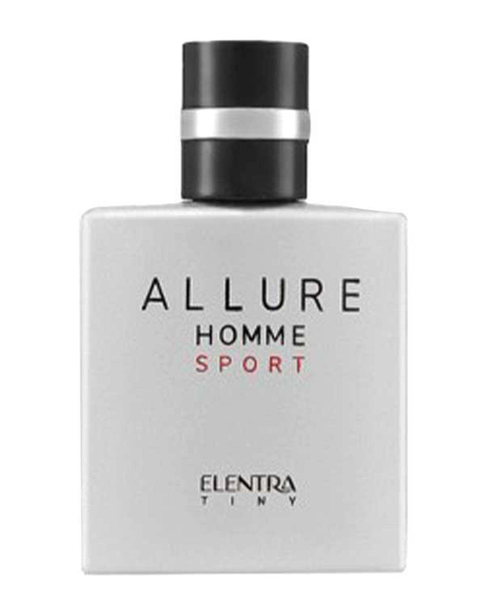 عطر جیبی مردانه النترا تاینی Elentra Tiny مدل Allure sport حجم 35ml به همراه بادی اسپلش النترا Elentra مدل Rage حجم 250ml