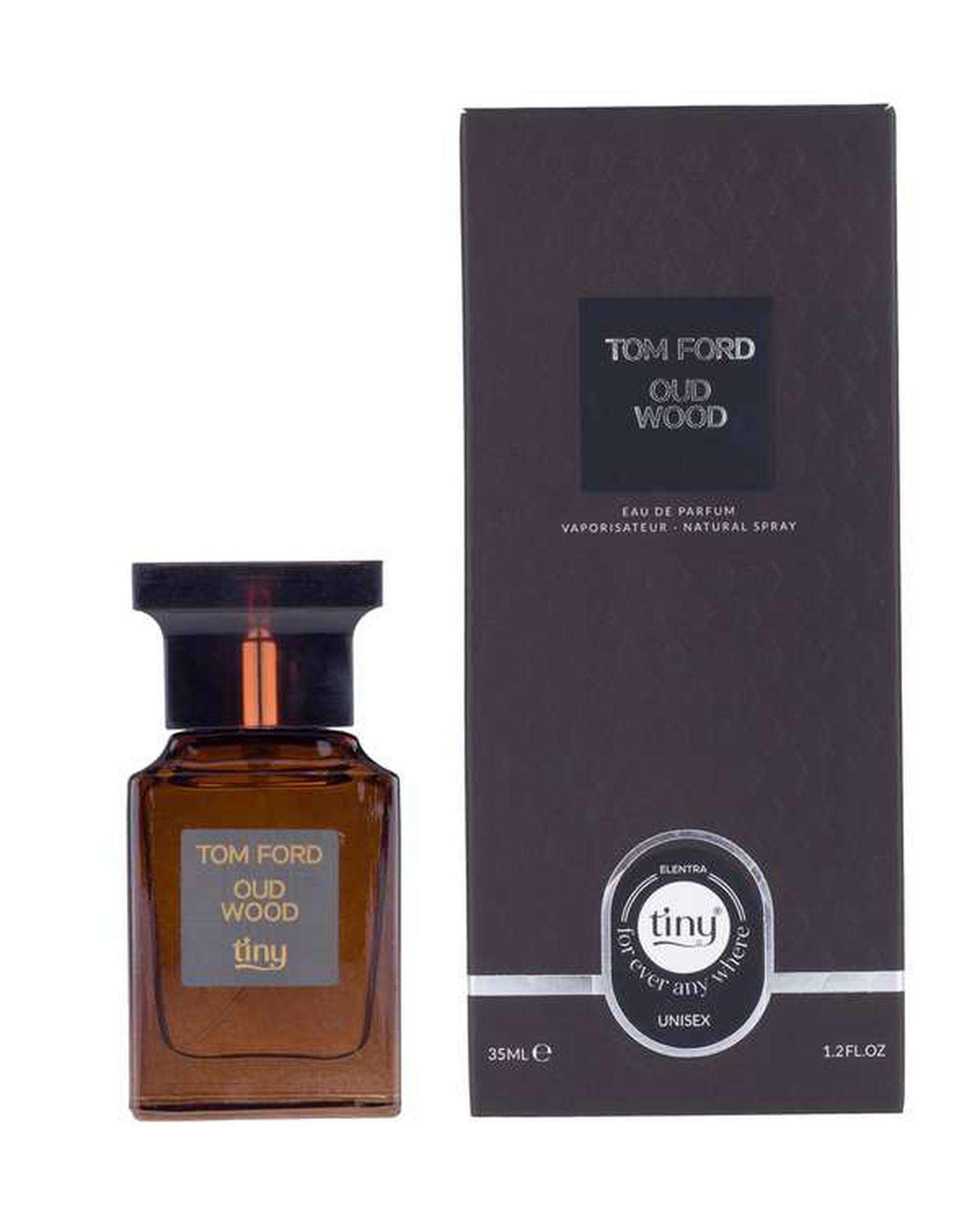 عطر جیبی مدل Oud Wood به همراه عطر جیبی مدل Black Orchid النترا تاینی Elentra Tiny حجم 30ml بسته 2 عددی