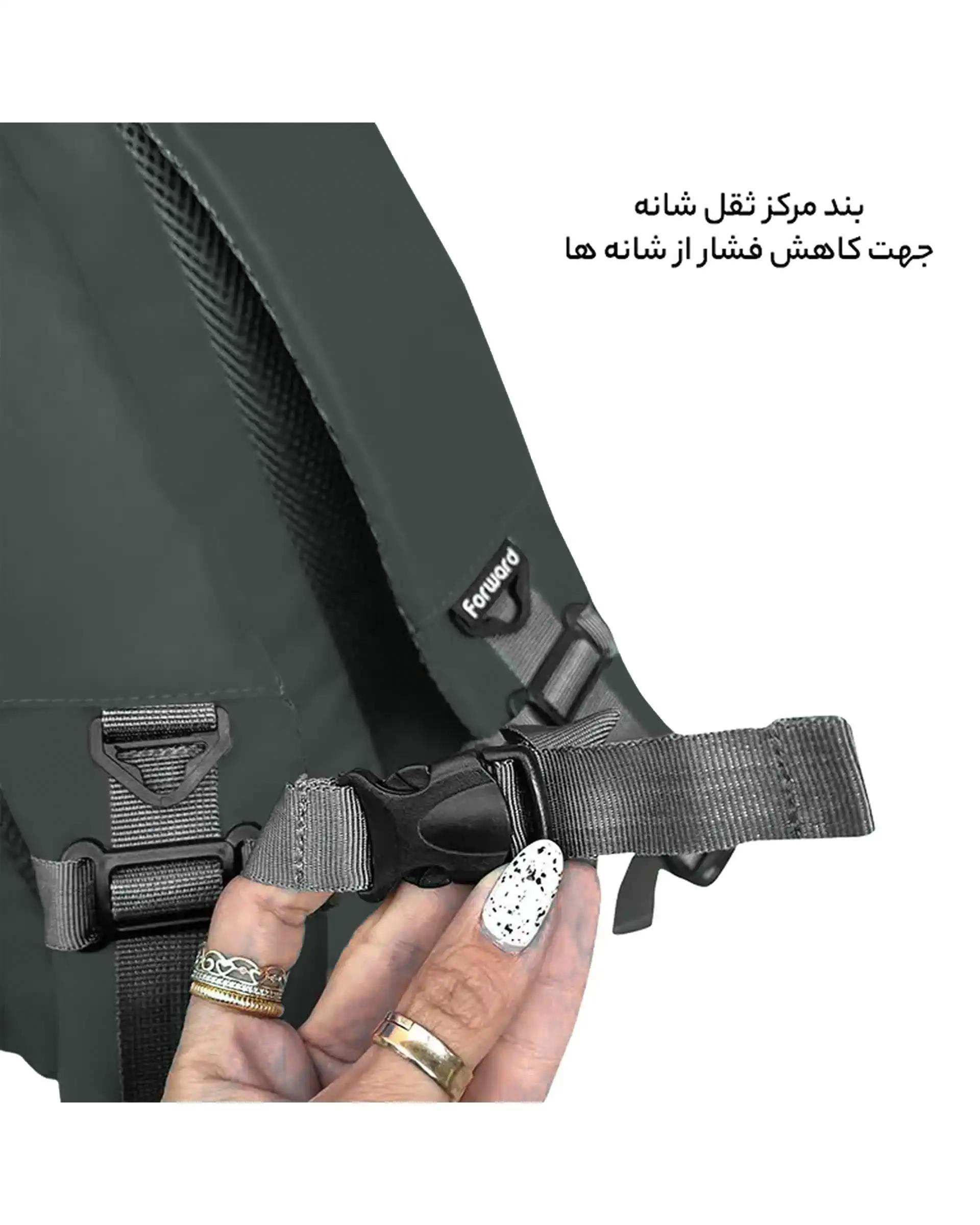 کوله پشتی سبز تیره فوروارد Forward مدل FCLT6007	