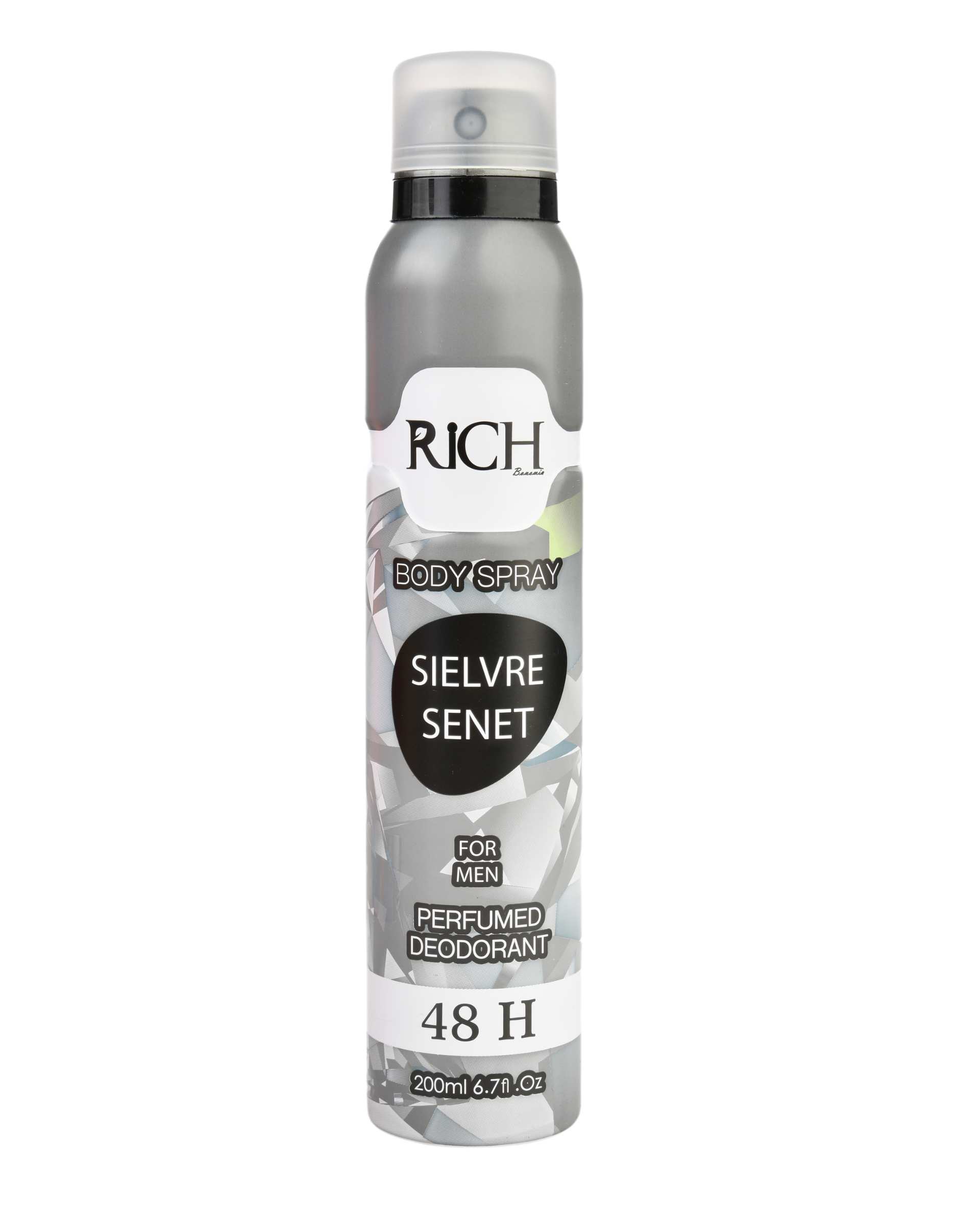 اسپری بدن مردانه Rich Bonomia با رایحه SIELVRE SENET حجم 200ml