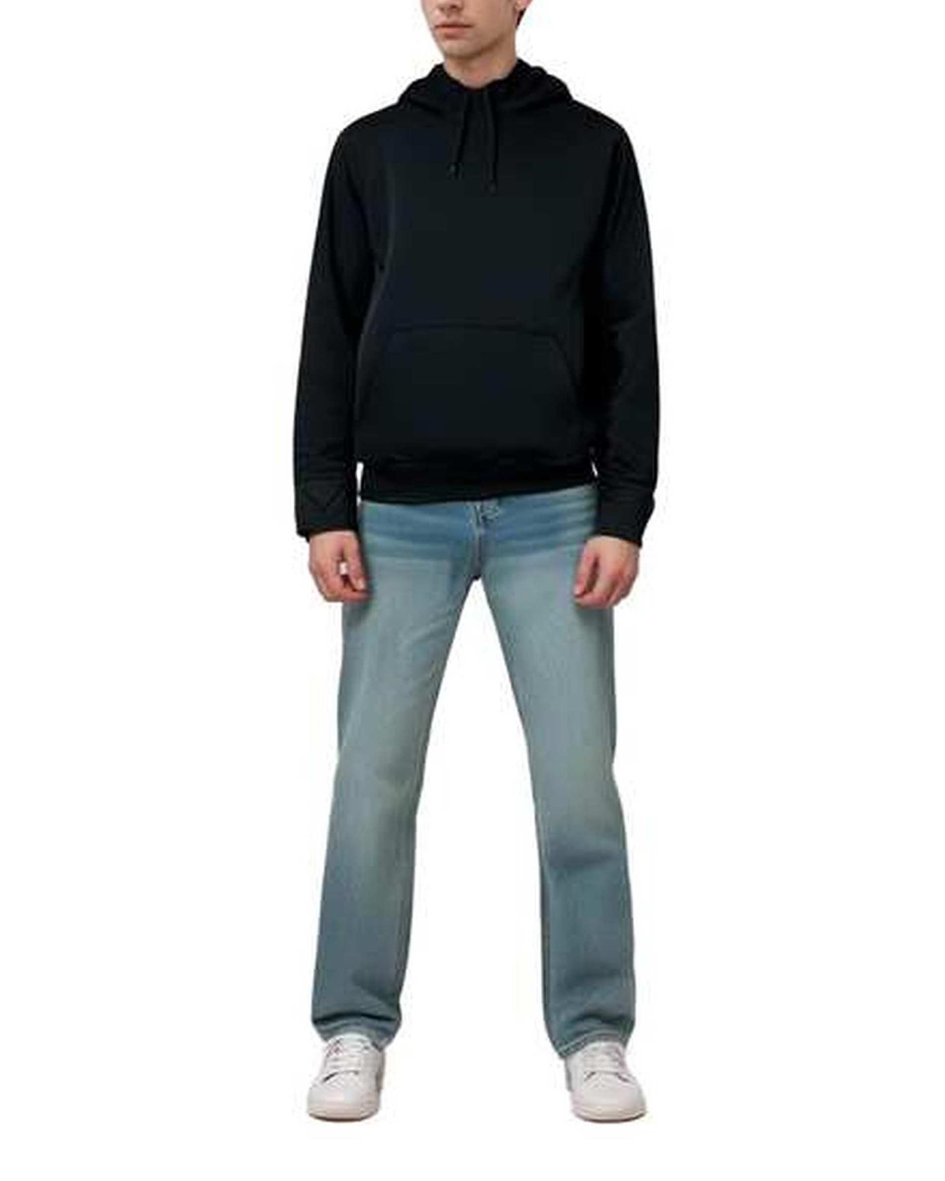 هودی مردانه مشکی هومنیتی Whomanity مدل 0Z5W9