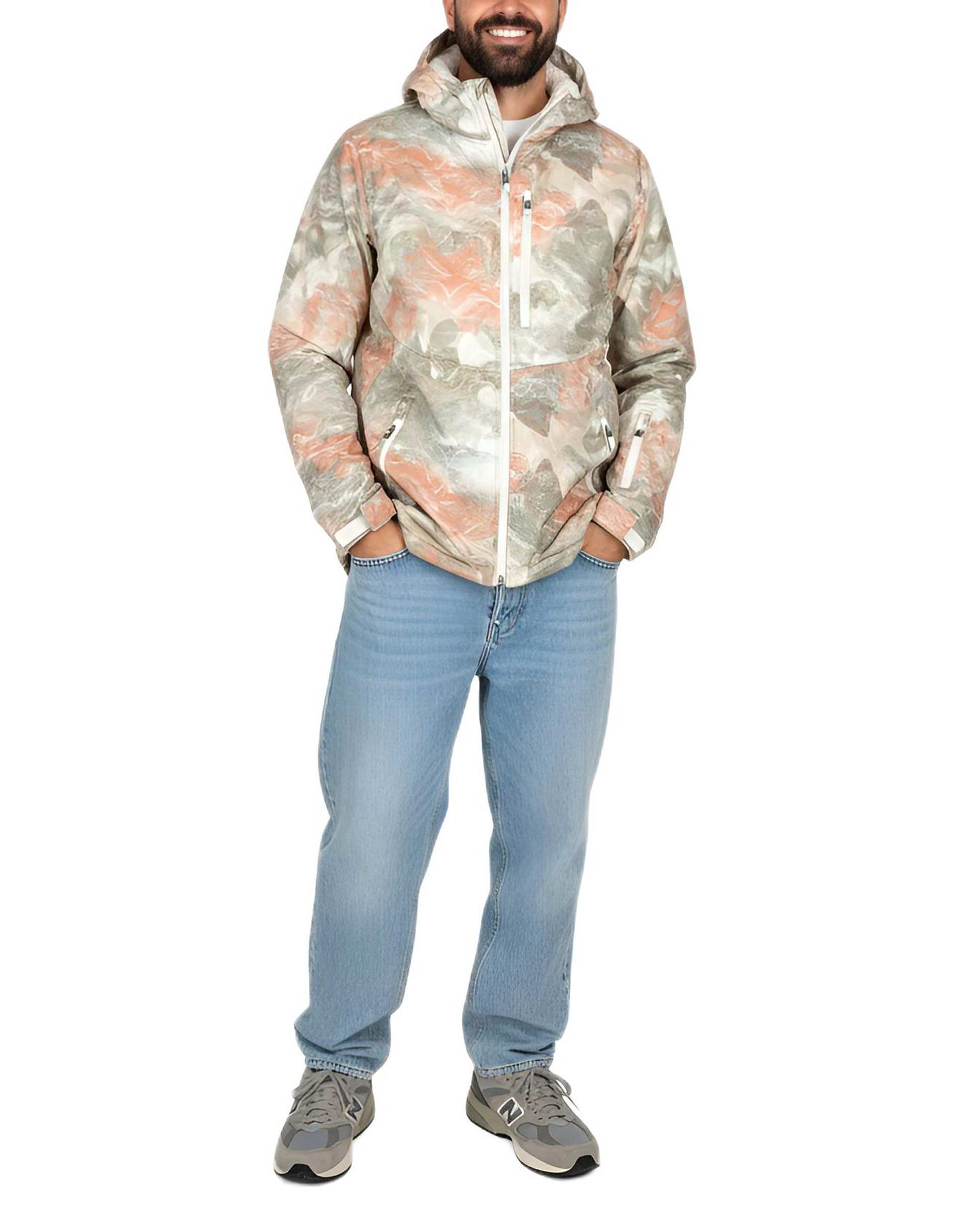 کاپشن مردانه بژ هومنیتی Whomanity مدل K6EK7