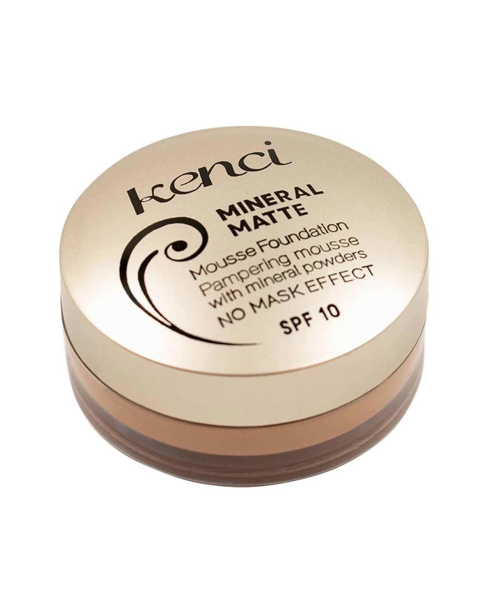 موس صورت SPF10 کنسی Kenci مناسب گریم حاوی روغن آرگان و آلوئه ورا کد M06