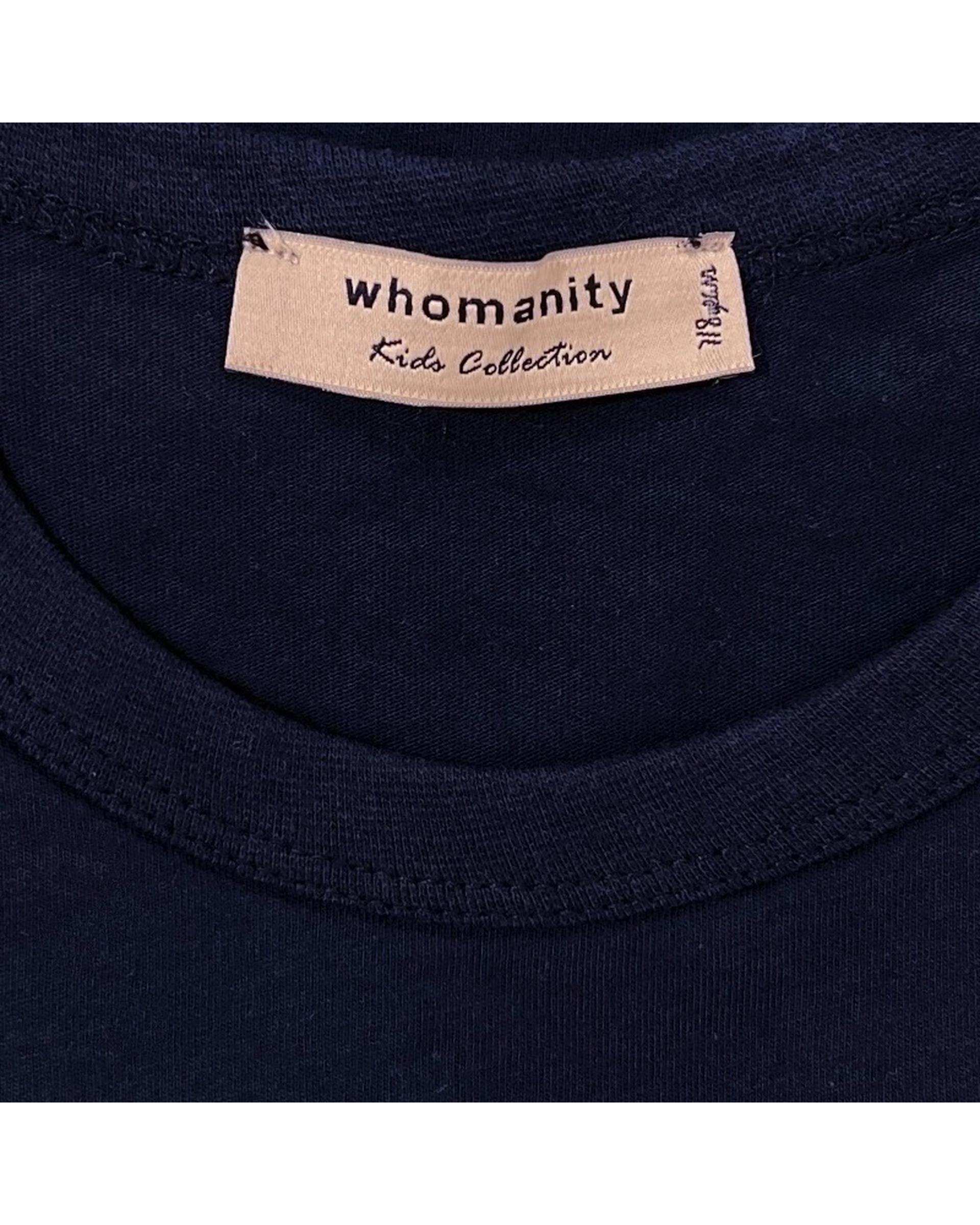 تی شرت پسرانه سرمه ای هومنیتی Whomanity مدل WYKBTS9947