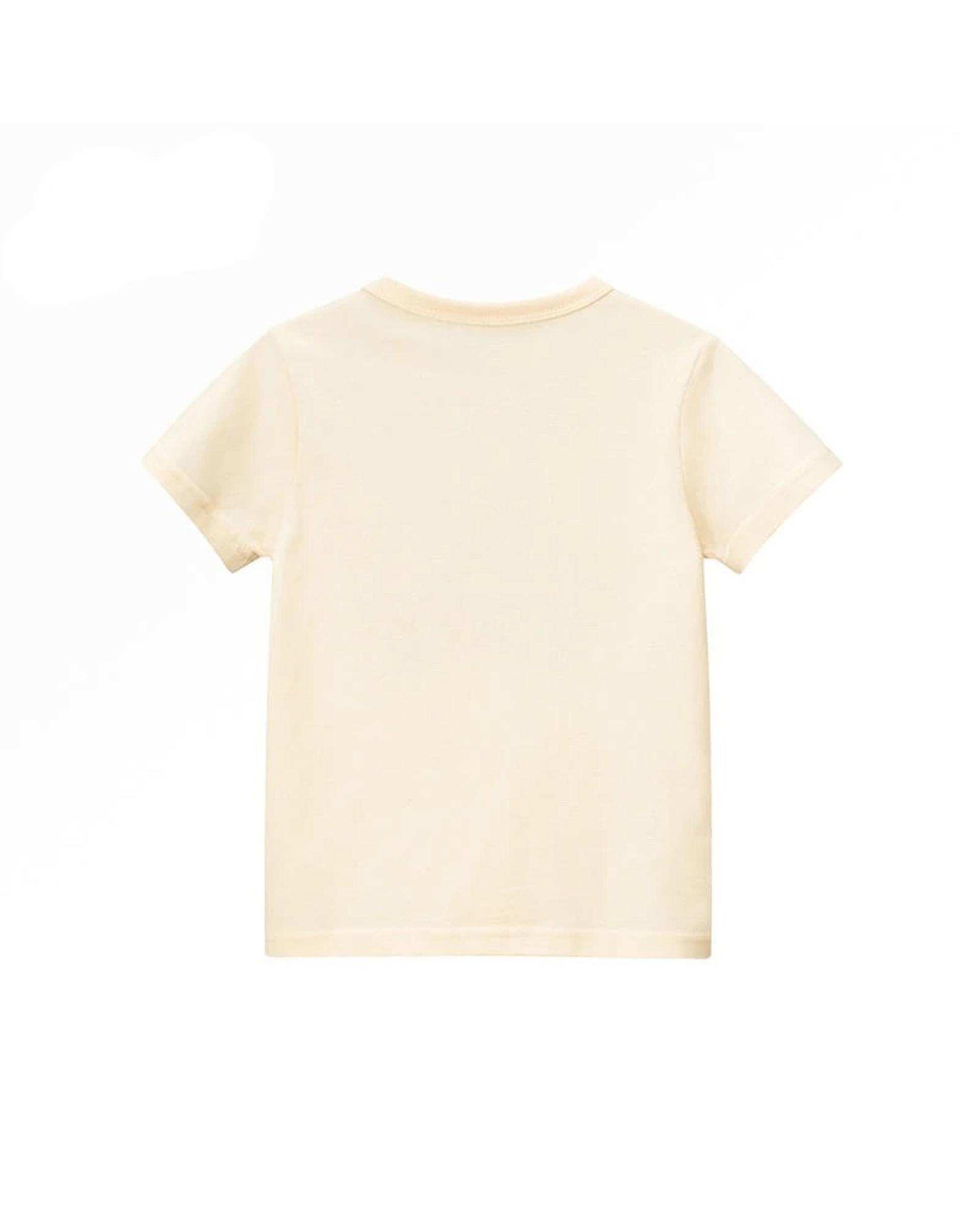 تی شرت دخترانه بژ هومنیتی Whomanity مدل WYKGTSHT9625