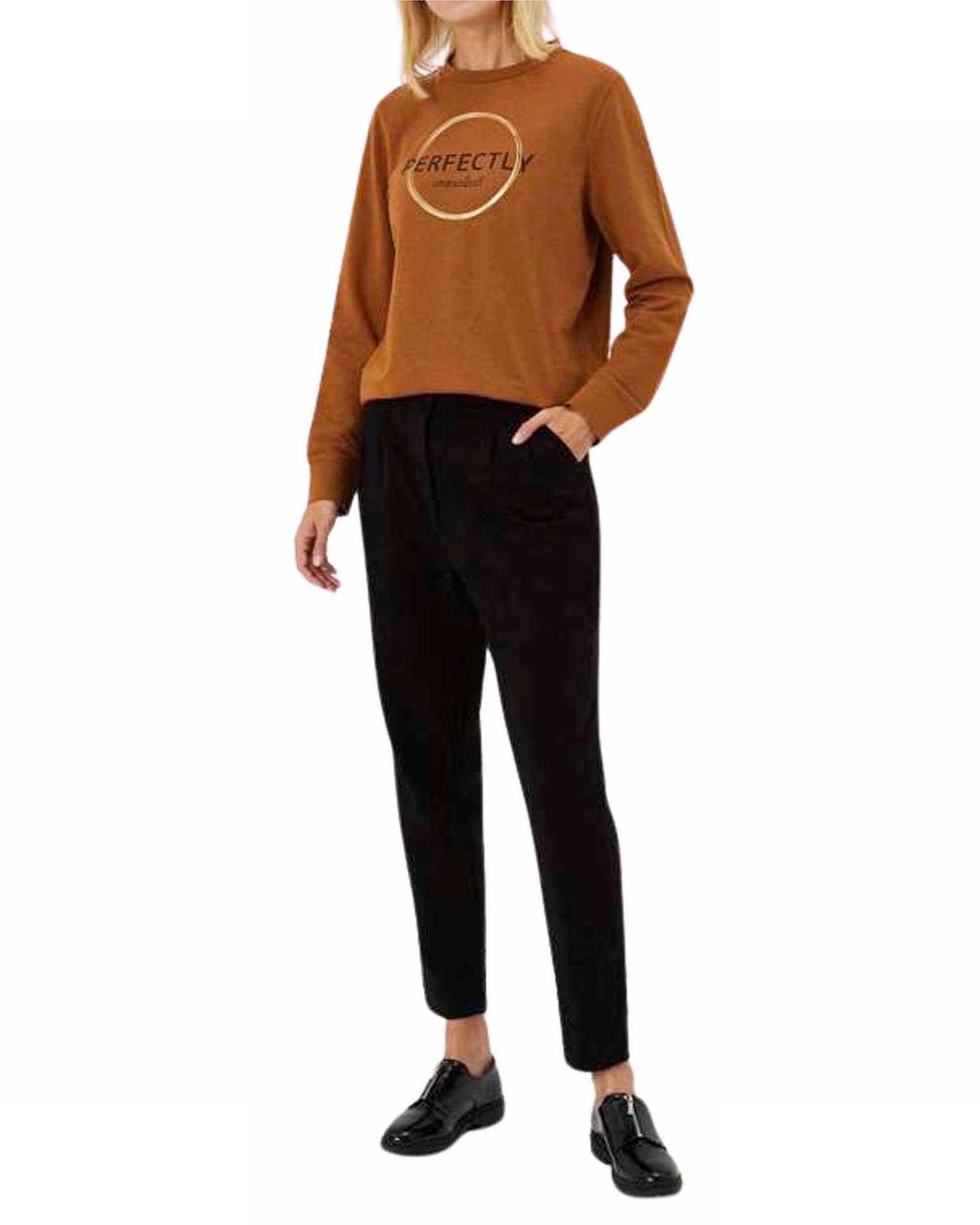 سویشرت زنانه شتری هومنیتی Whomanity مدل WYWSW3612