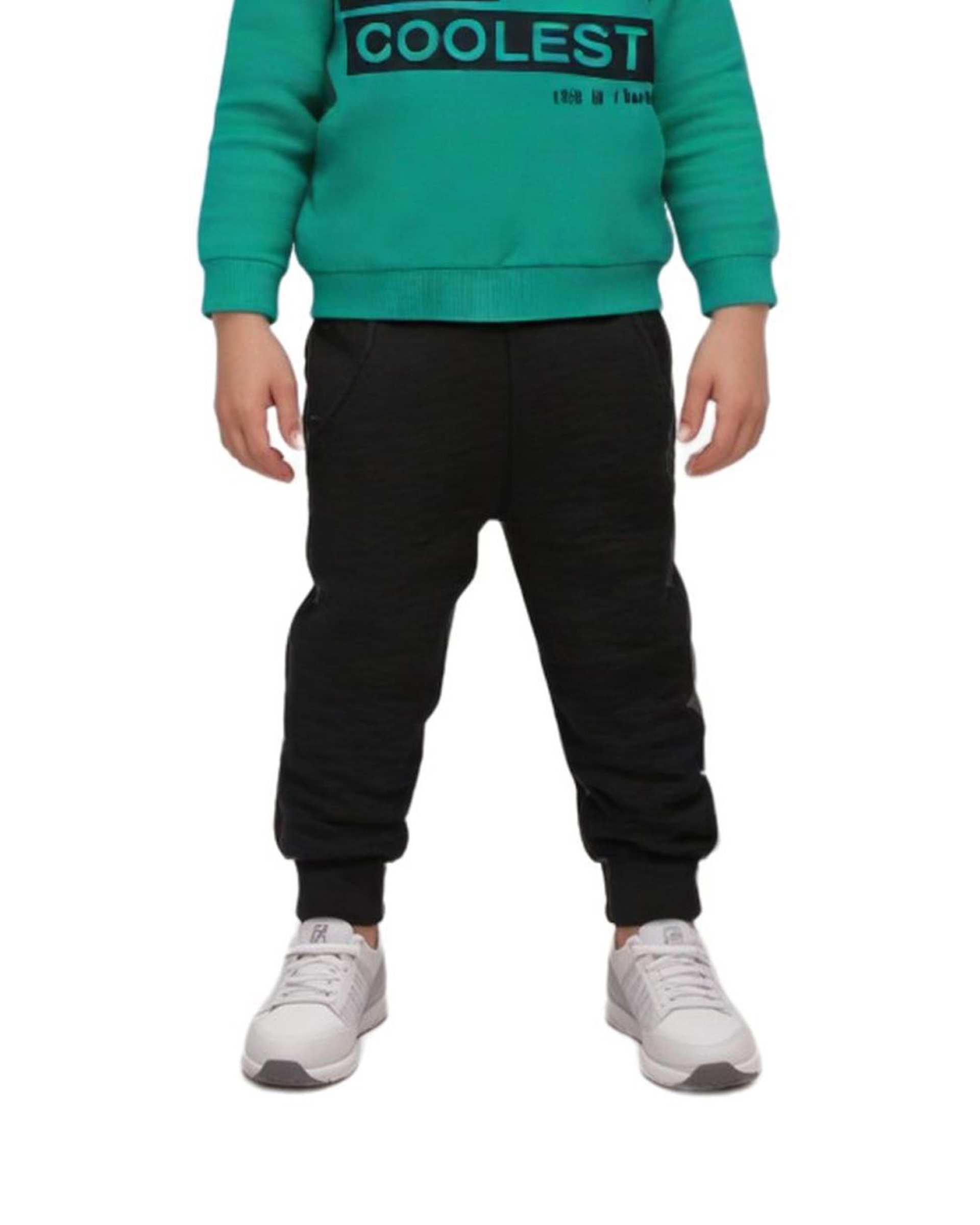 شلوار پسرانه اسلش مشکی هومنیتی Whomanity مدل WYKUPA7619