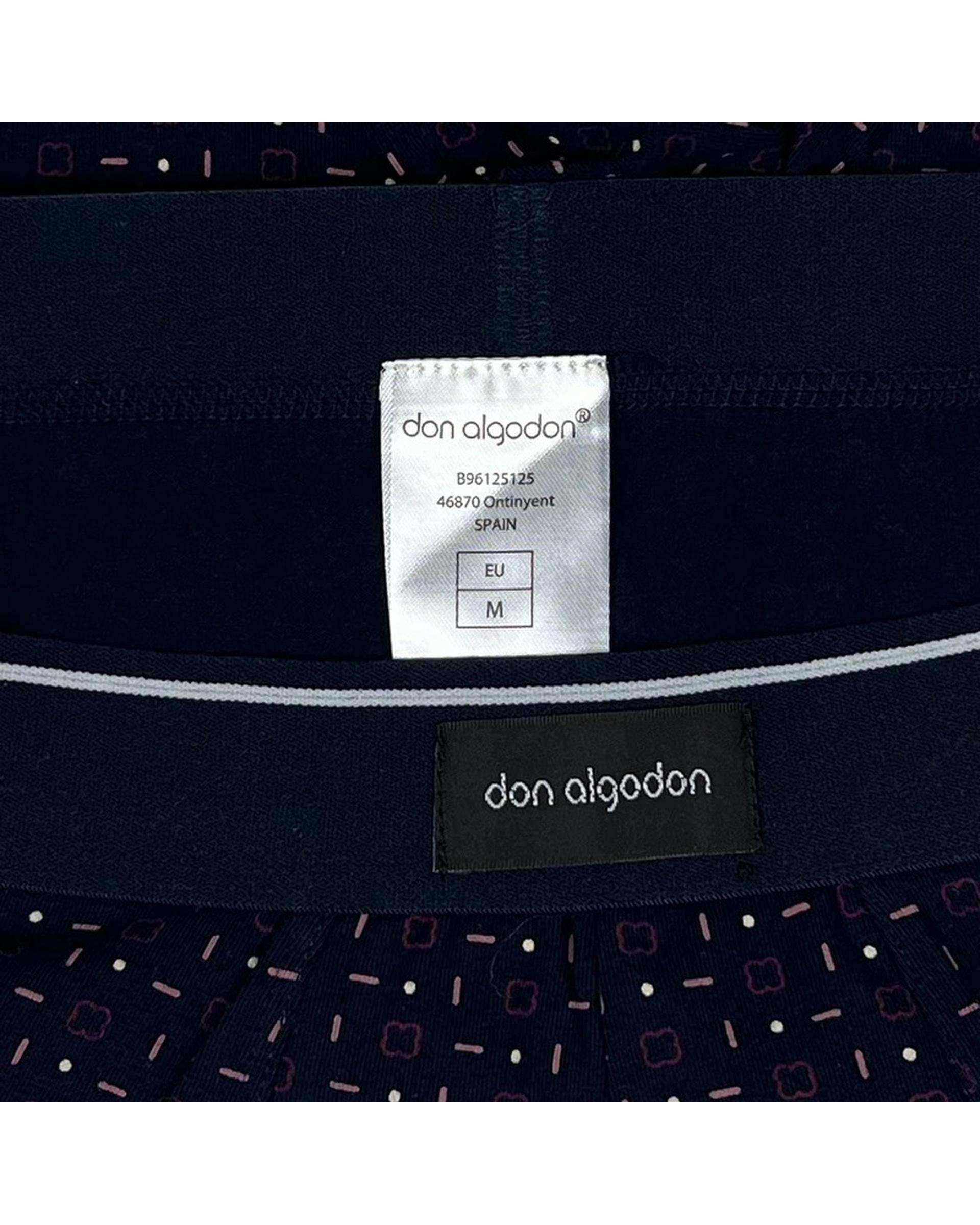 شورت مردانه باکسر سرمه ای don algodon مدل PB32 هومنیتی Whomanity