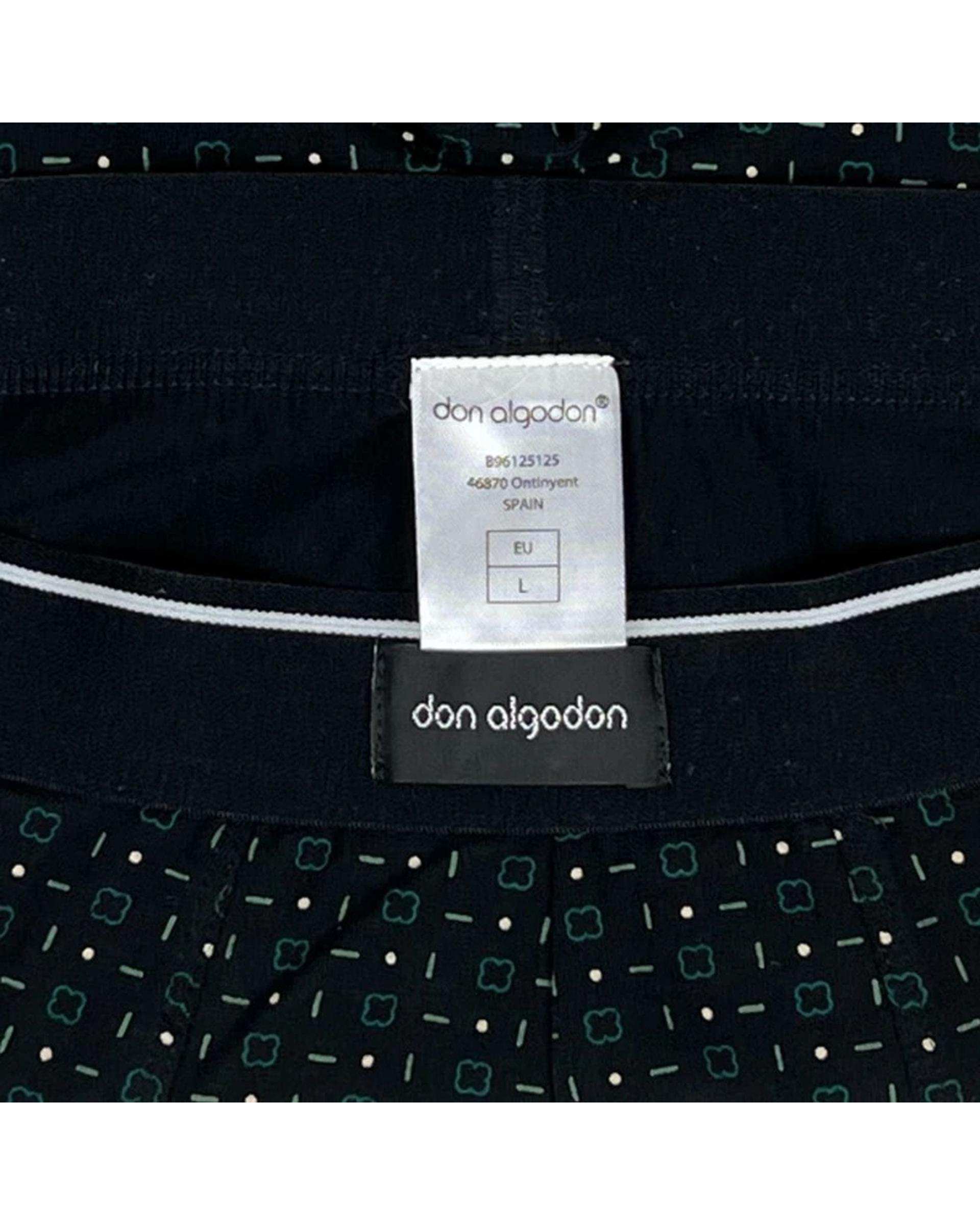 شورت مردانه باکسر مشکی don algodon مدل PB32 هومنیتی Whomanity