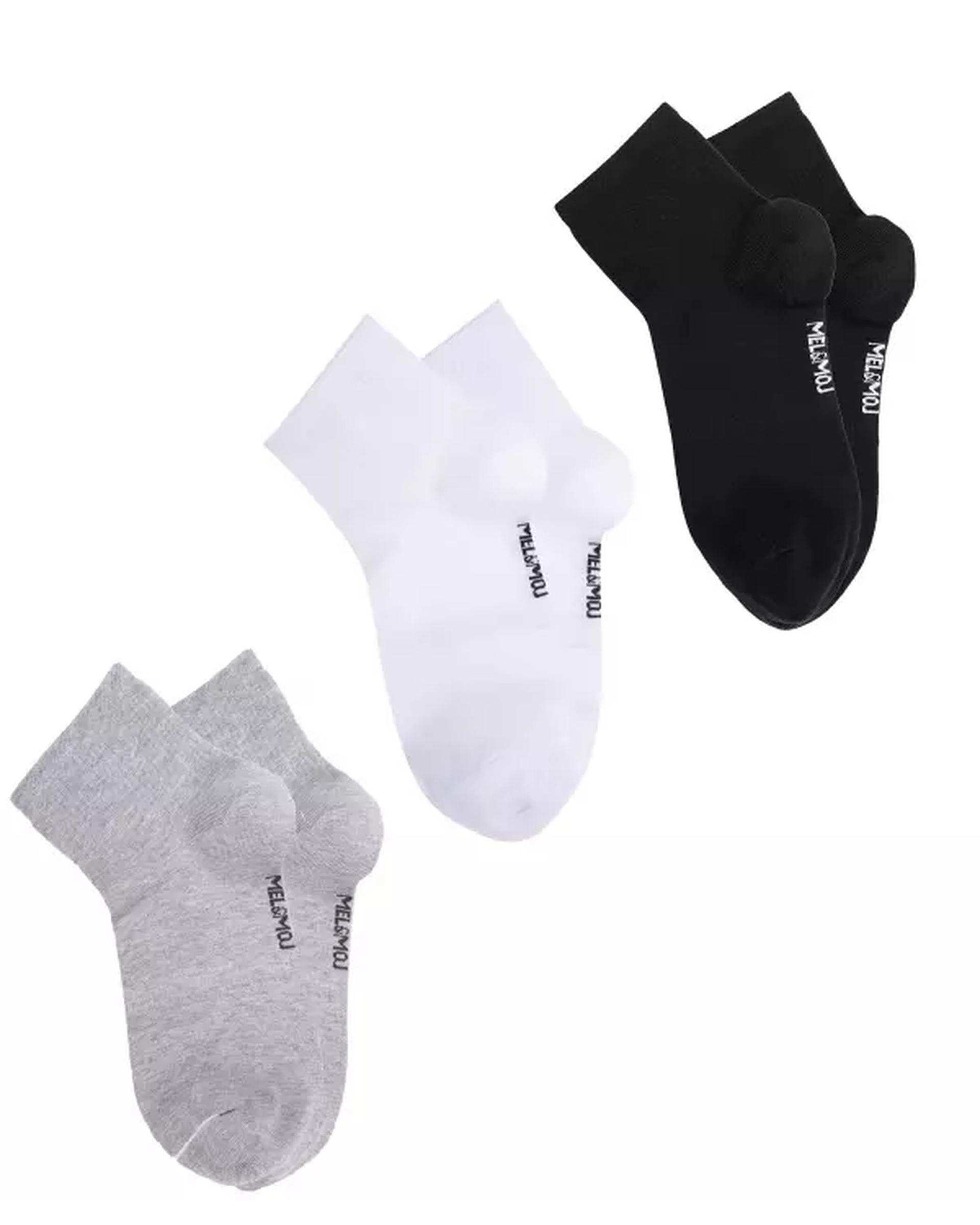 جوراب مردانه ورزشی  مل اند موژ Mel & Moj کد M08470-001 بسته سه عددی