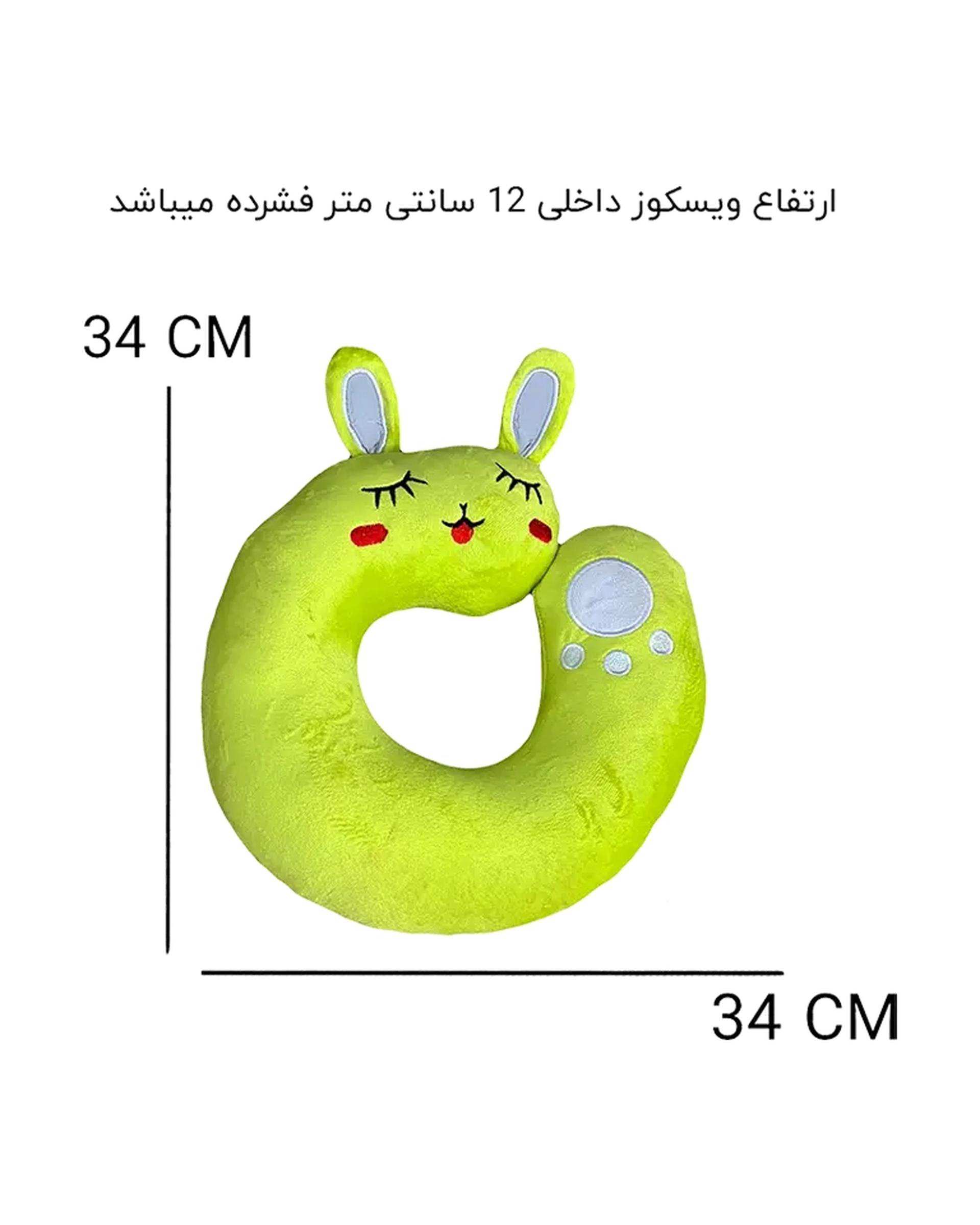 بالش دور گردنی سبز فوروارد Forward مدل FCLT500510 SLEEPING BUNNY