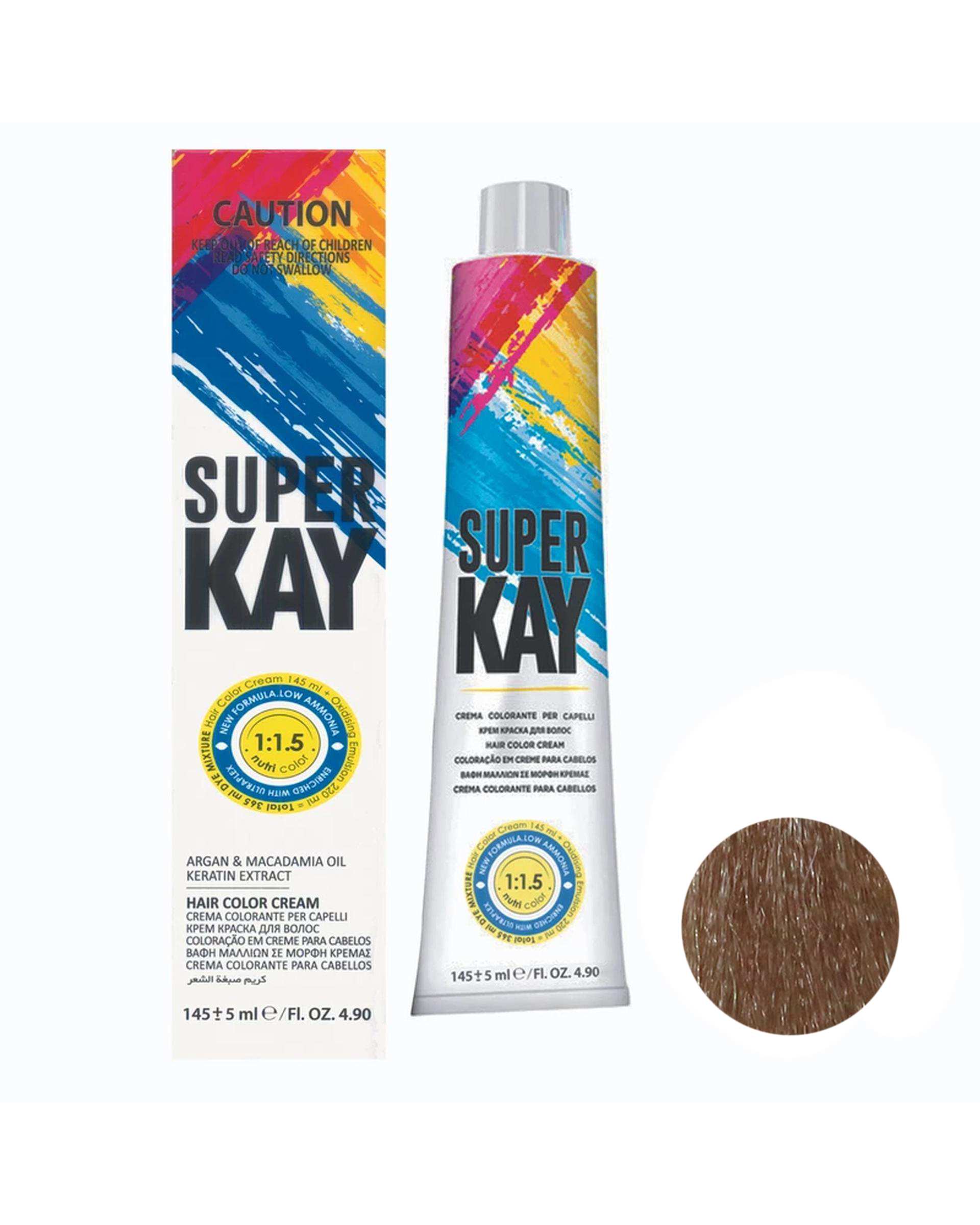 رنگ مو بلوند بژ روشن سوپر کی Super Kay شماره 8.32 حجم 145ml
