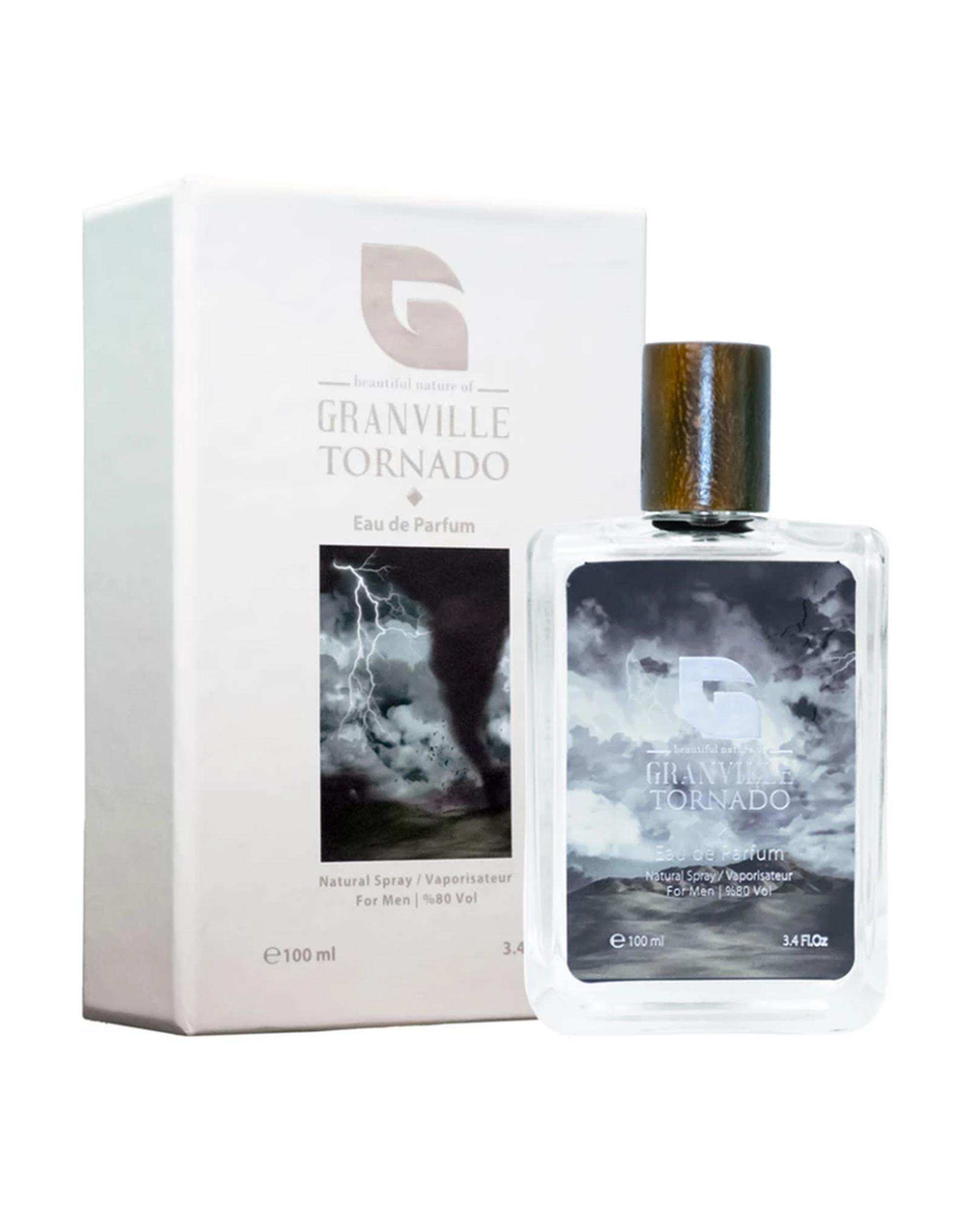 عطر مردانه گرنویل Granville مدل تورنیدو Tornado حجم 100ml