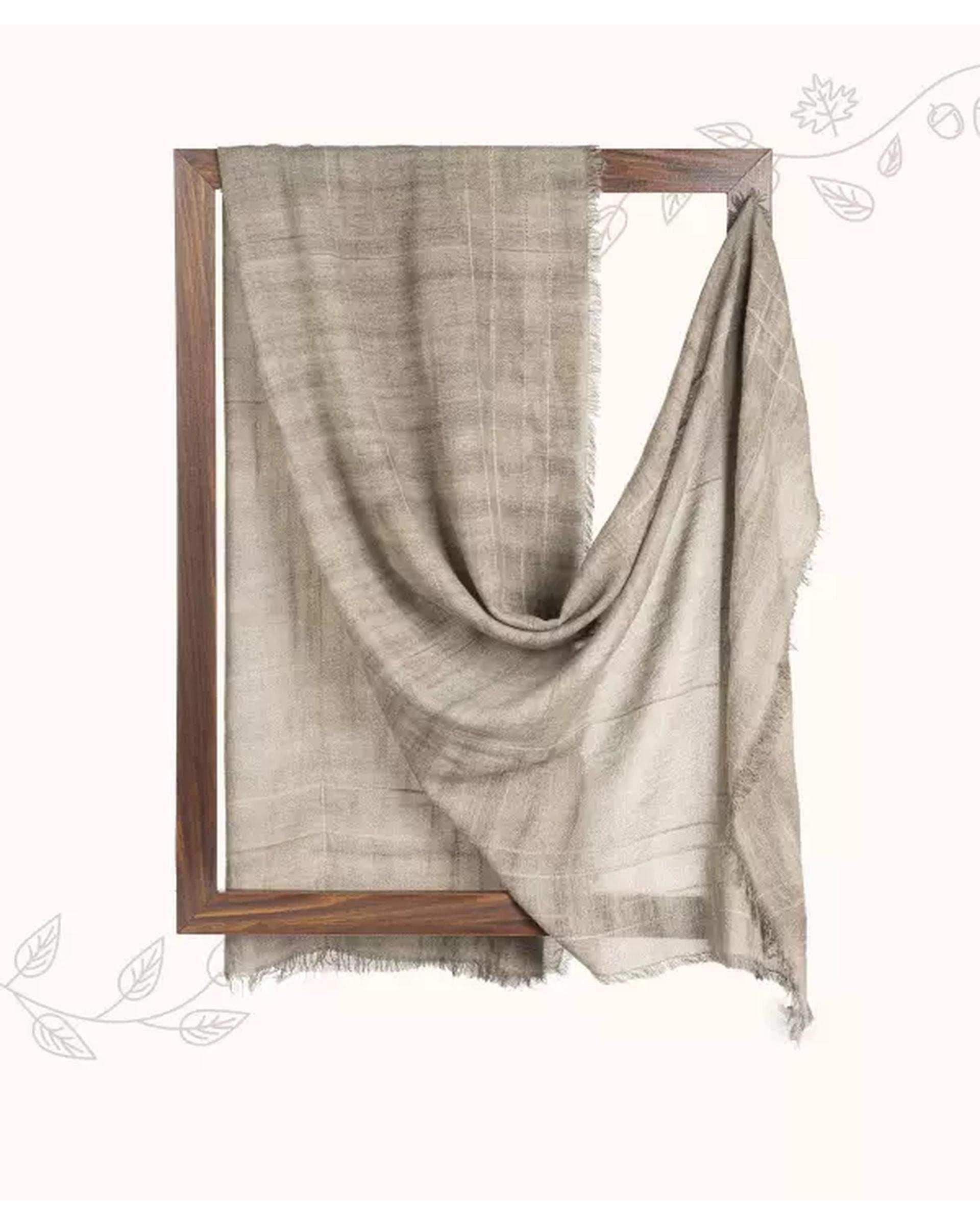 شال زنانه خاکی ریس Rees کد 1486056-27