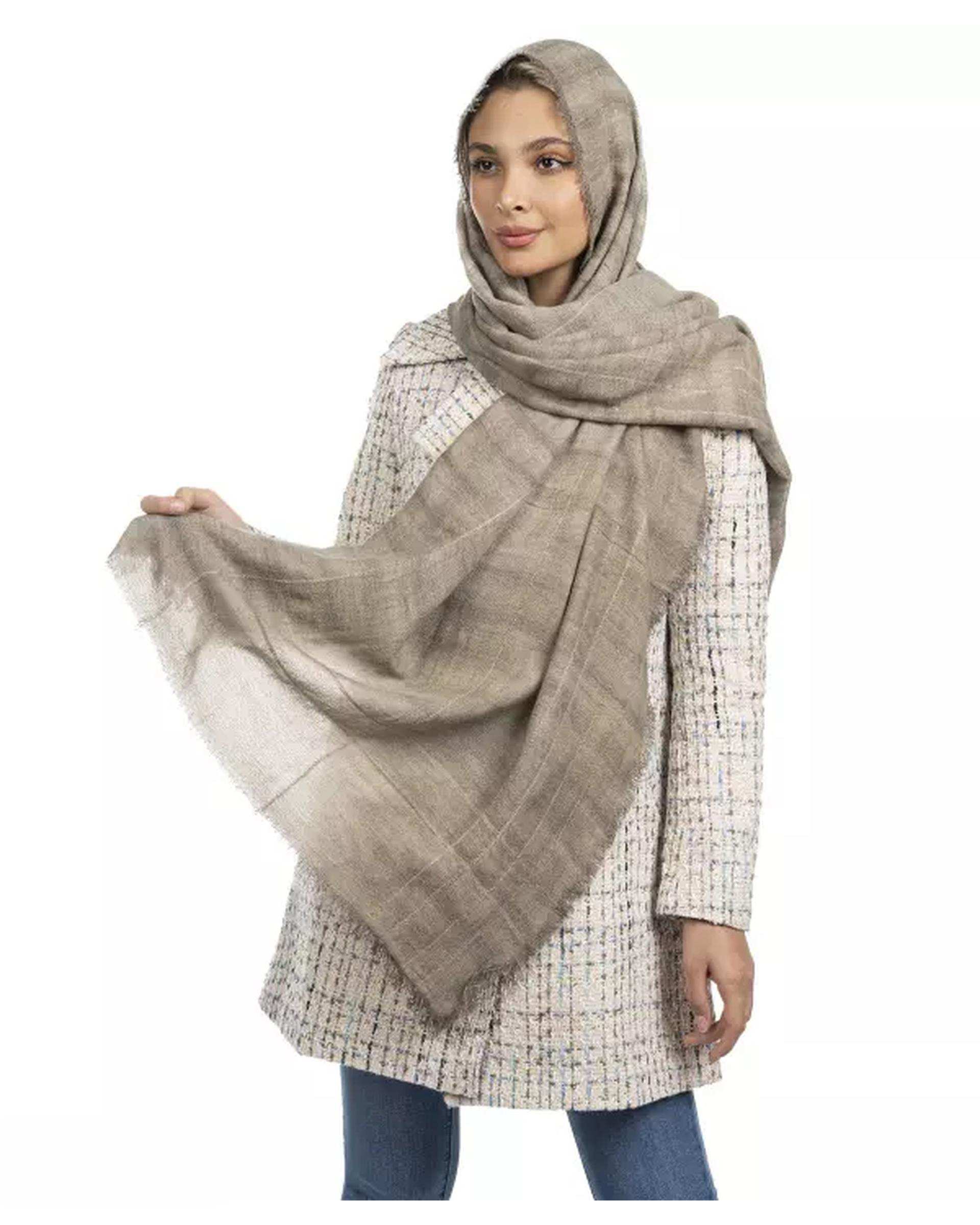 شال زنانه خاکی ریس Rees کد 1486056-27