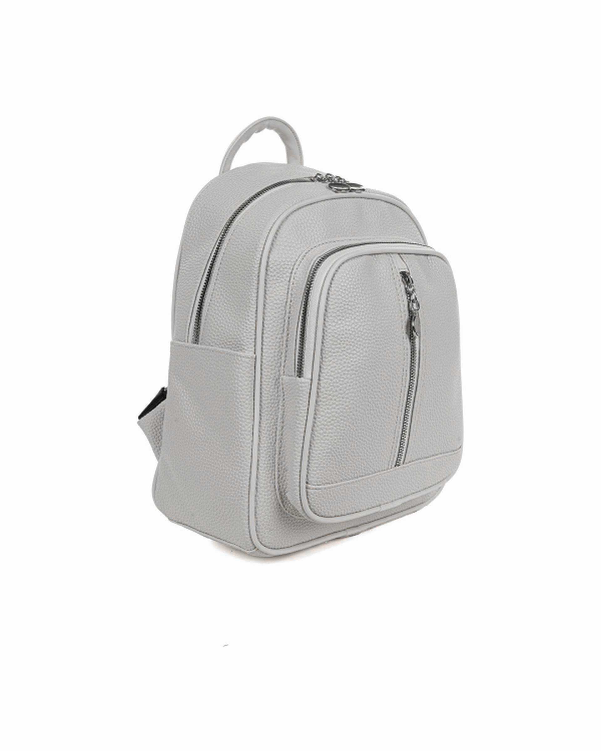 کوله پشتی زنانه طوسی روشن بیسراک Bisrak مدل SL-578-90