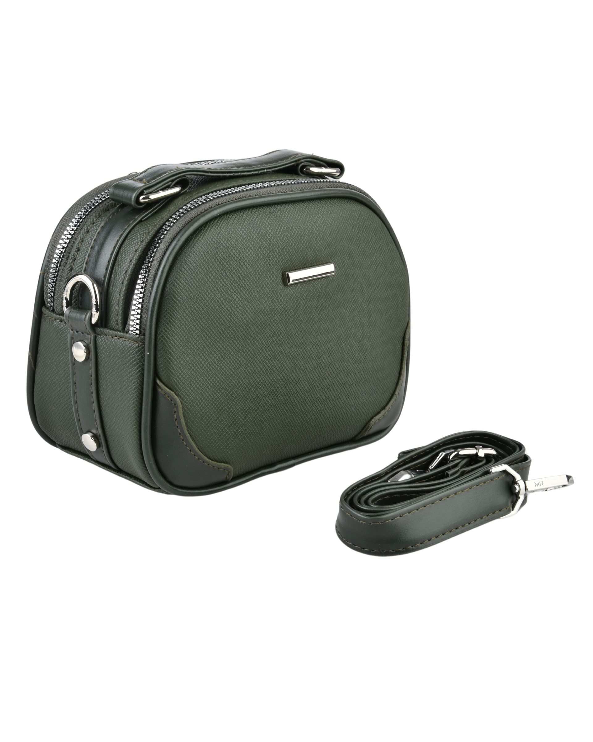 کیف زنانه دو کاره سبز تیره بیسراک Bisrak مدل SL-586-45