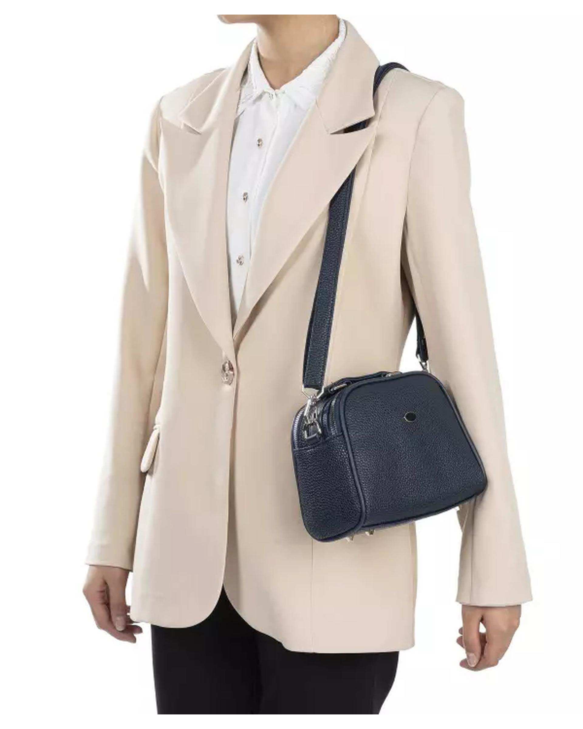 کیف زنانه دوشی سرمه ای بیسراک Bisrak مدل SL-632-59
