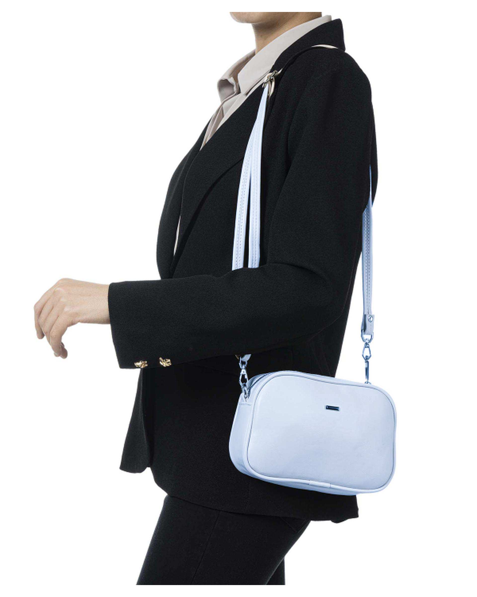 کیف زنانه دوشی آبی روشن بیسراک Bisrak مدل SL-635-50