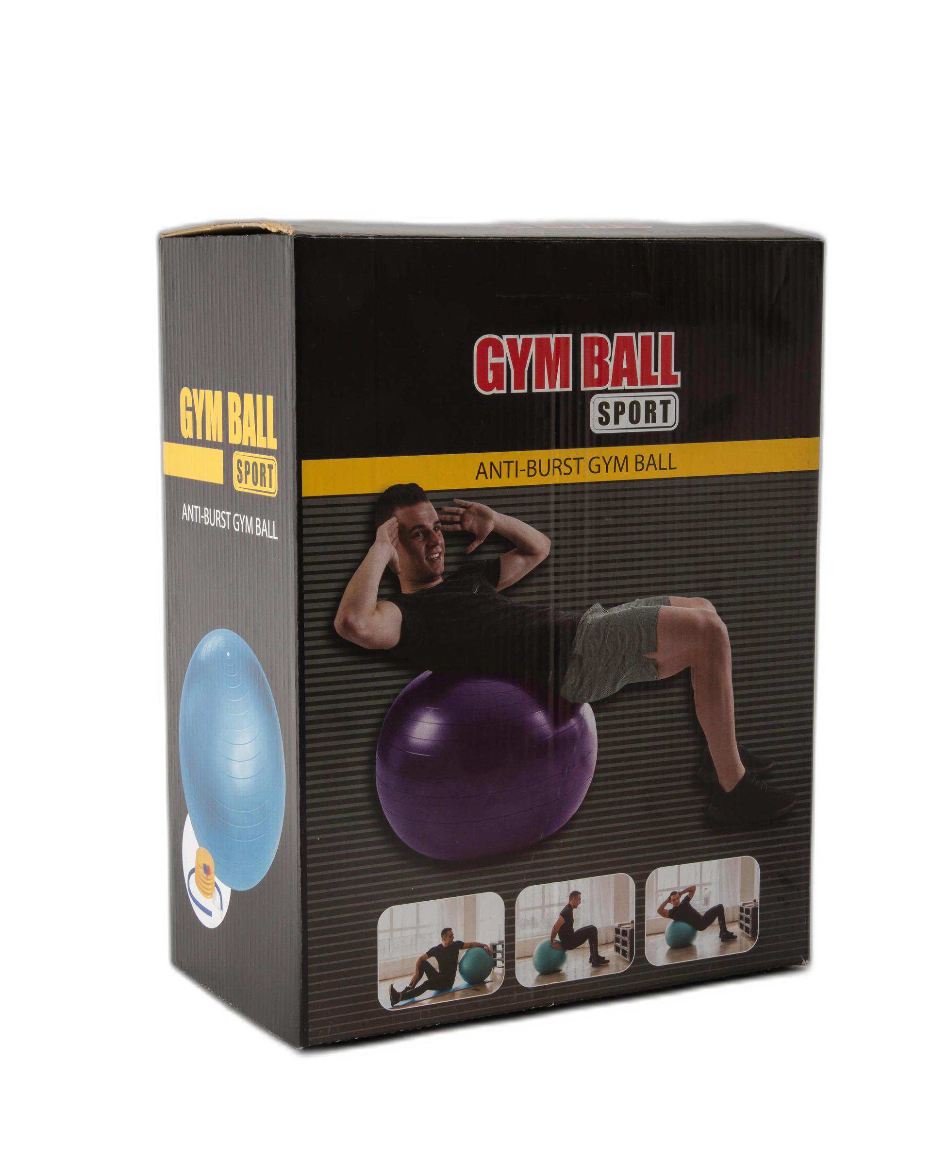 توپ تناسب اندام مشکی جیم بال GYM Ball قطر 75 سانتی متر