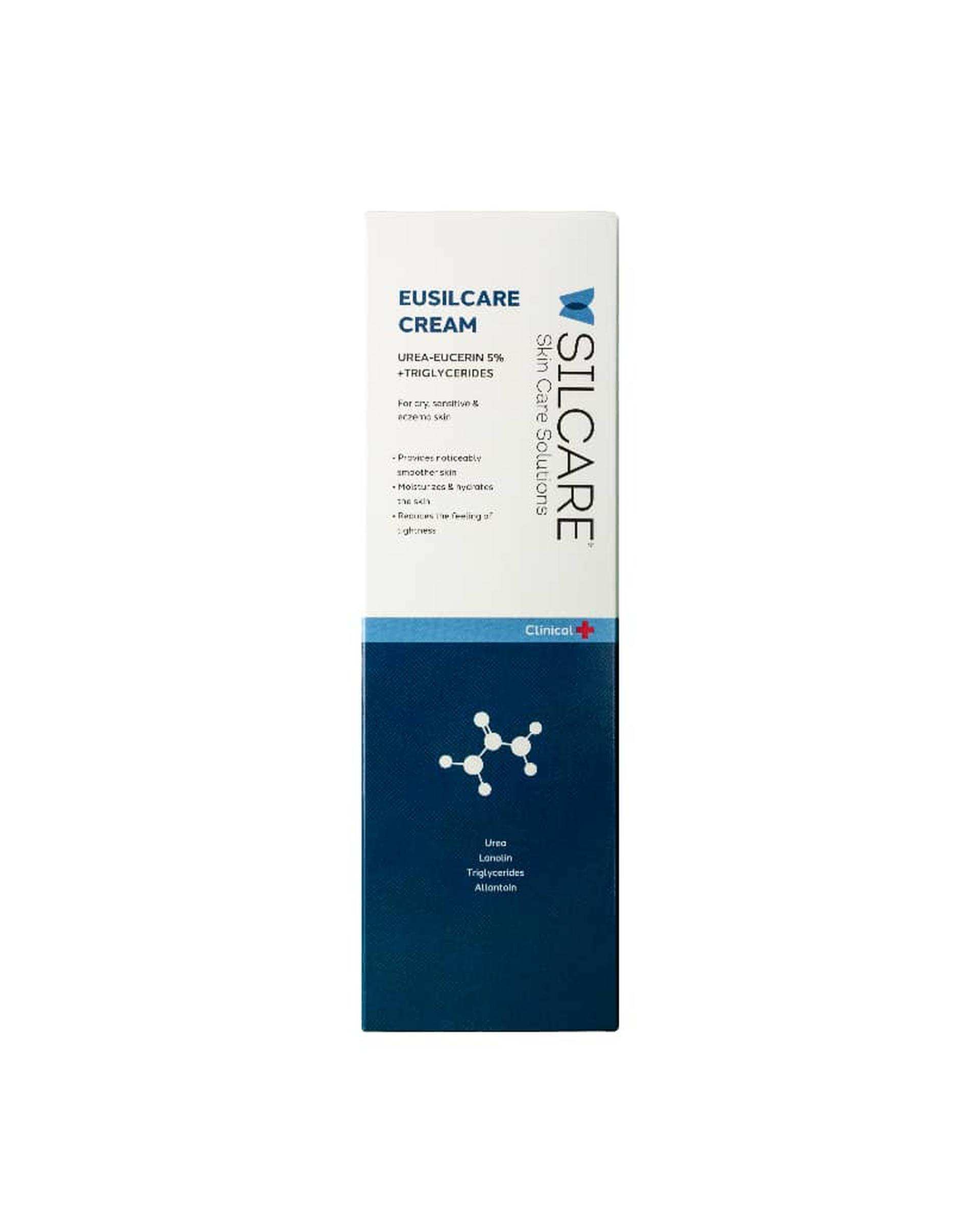 کرم آبرسان و نرم کننده پوست سیلکر Silcare مدل EUSILCARE 5% حاوی اوره اوسرین 5% و تری گلیسرید 150ml