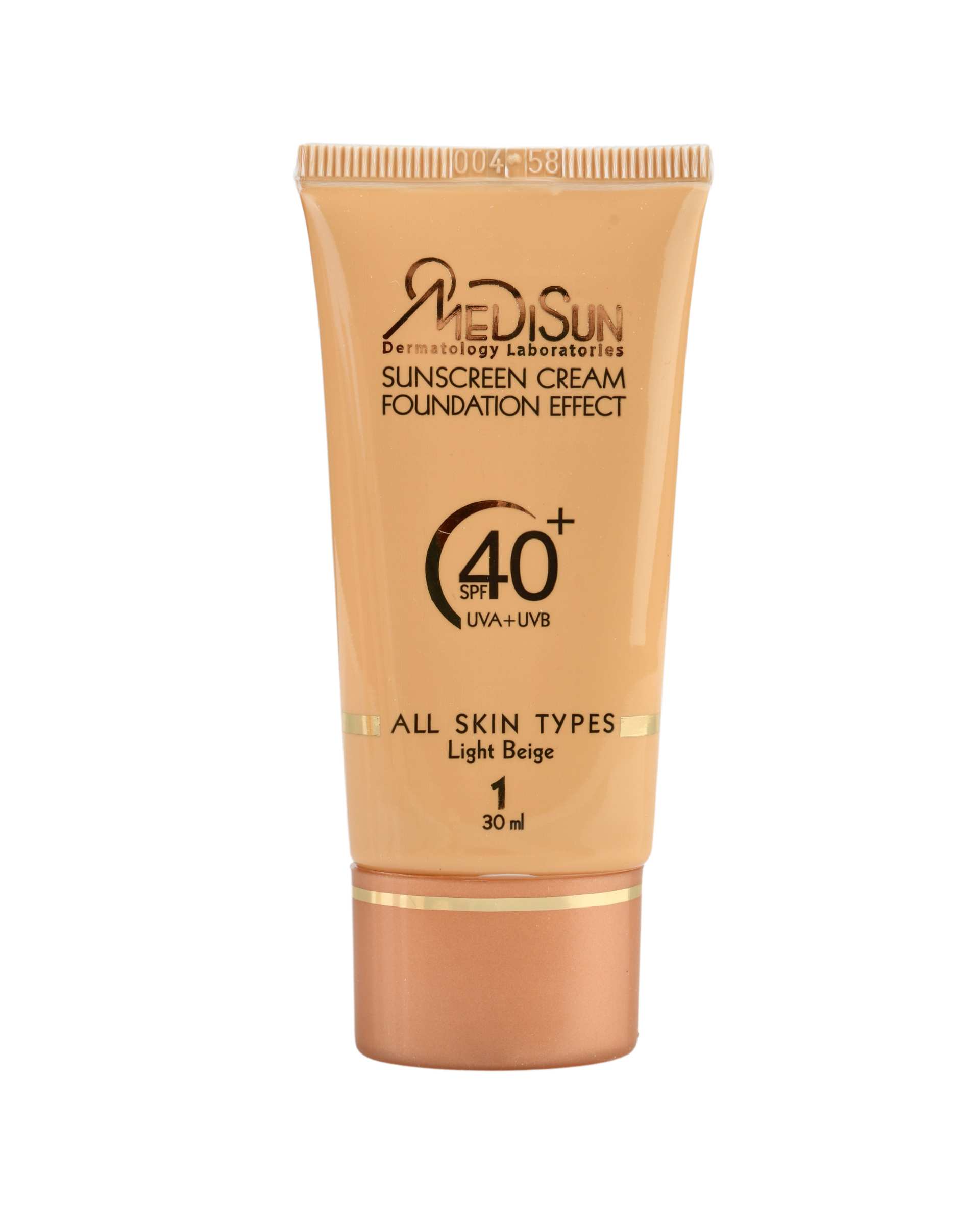 کرم ضد آفتاب پودری SPF40 مدیسان Medisun مناسب انواع پوست بژ روشن شماره 1