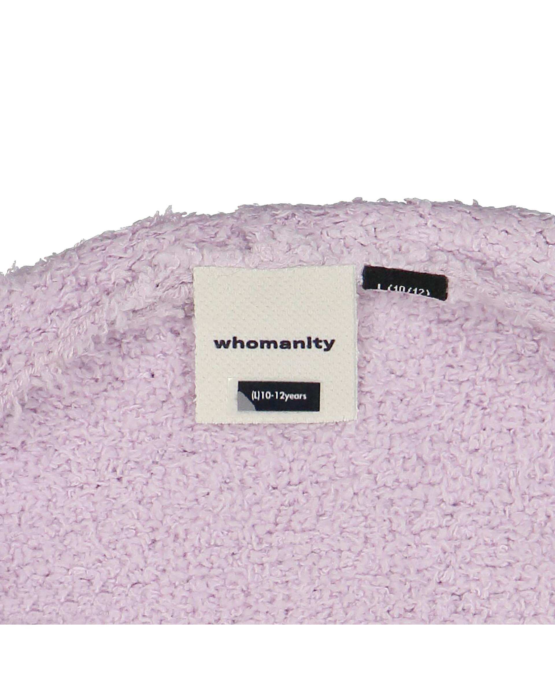 سویشرت دخترانه تدی بنفش روشن هومنیتی Whomanity مدل RWE69W