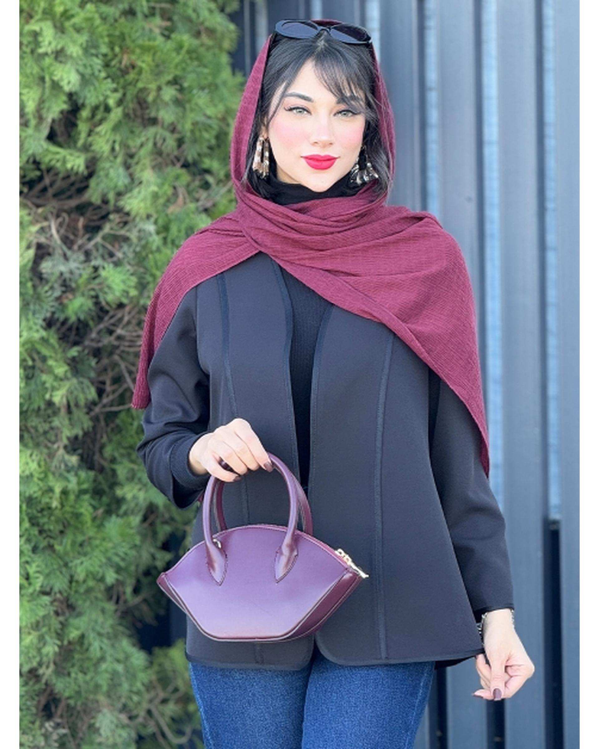 کت زنانه مشکی کد 17632