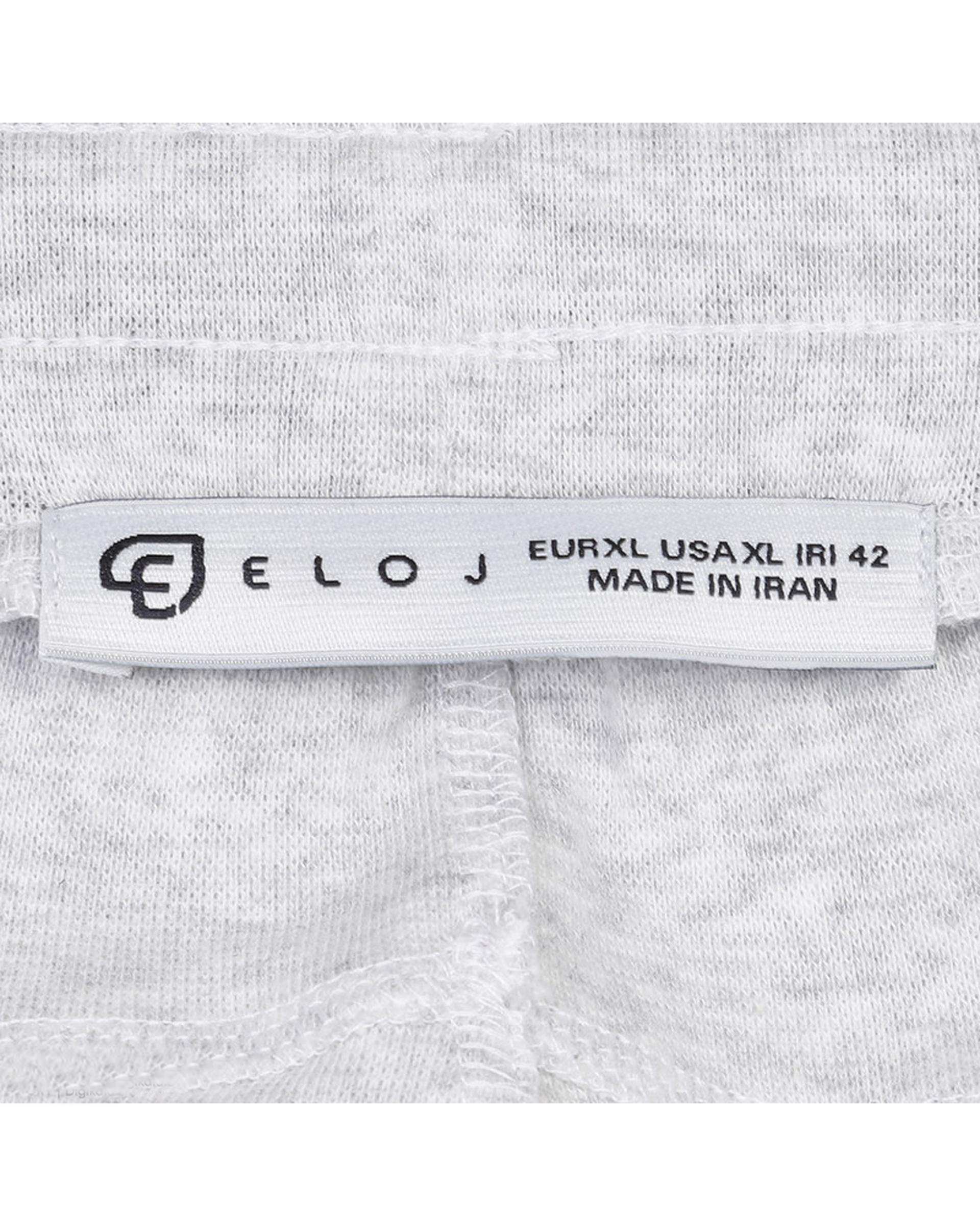 شلوارک مردانه طوسی الوج ELOJ کد TLT 101M010