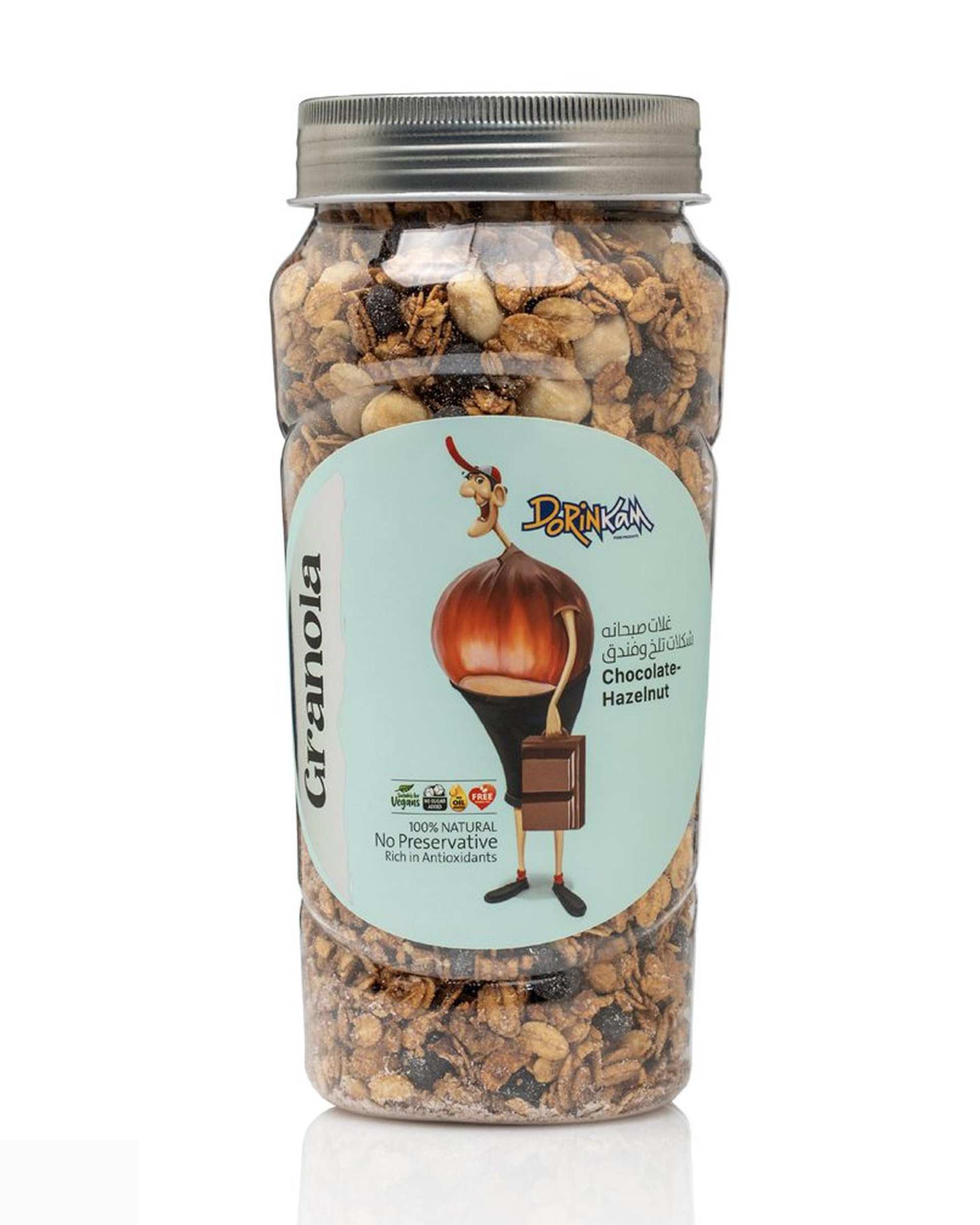 غلات صبحانه شکلات تلخ و فندق درین کام 350 گرم