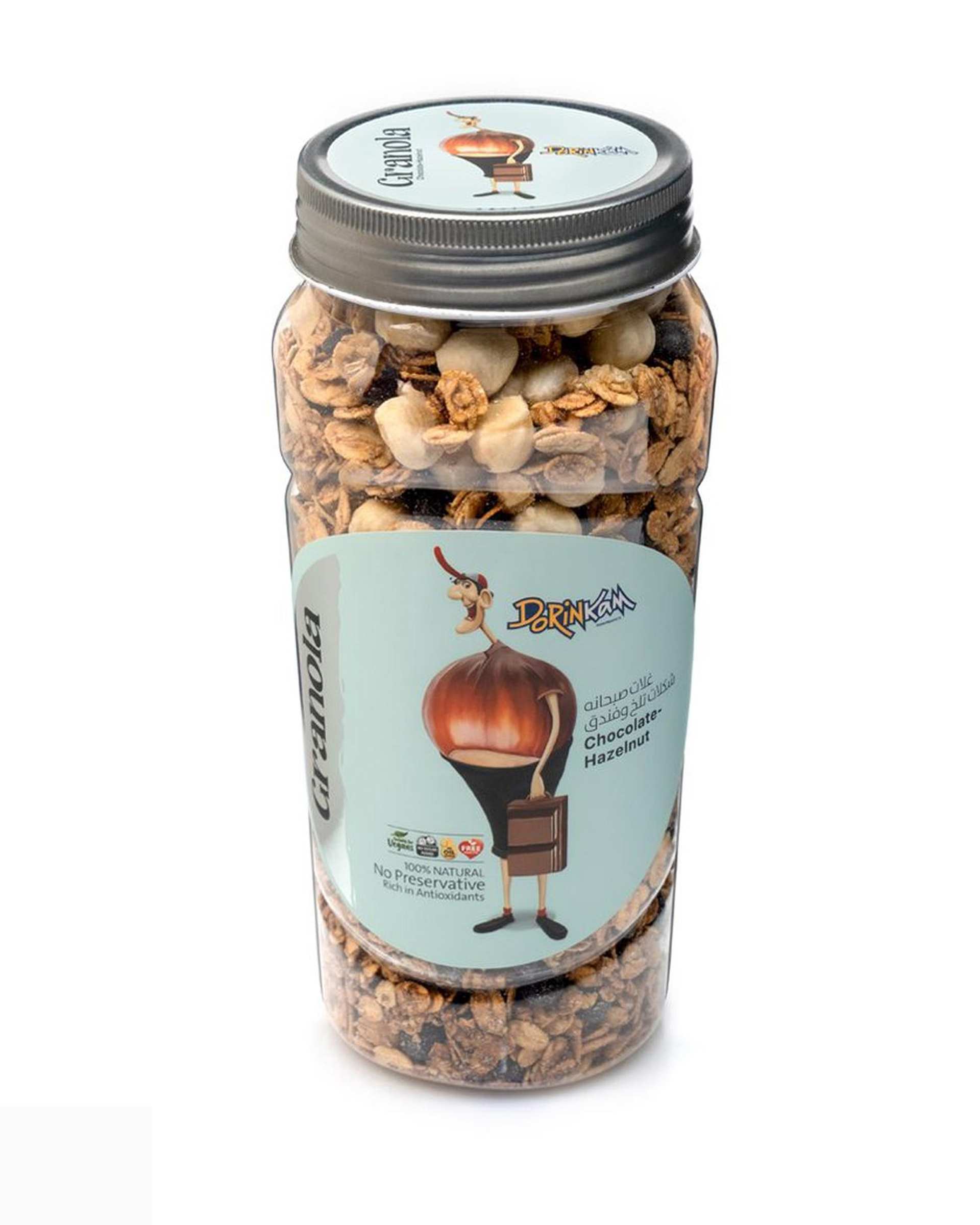 غلات صبحانه شکلات تلخ و فندق درین کام 350 گرم