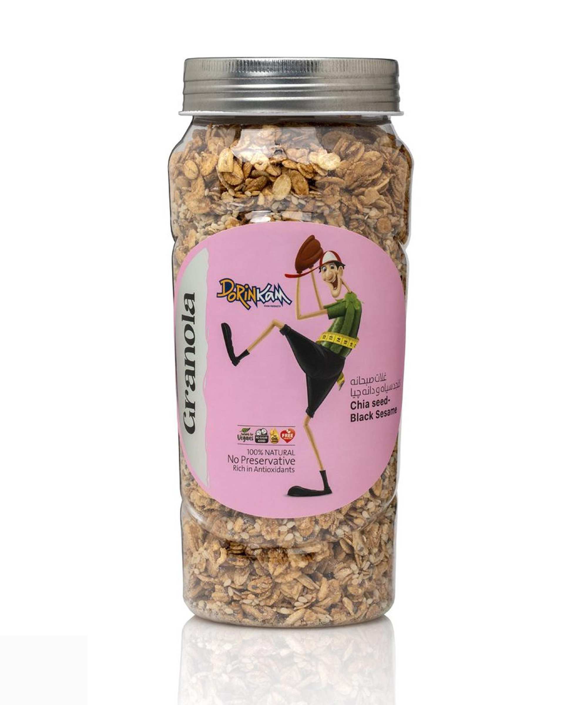 غلات صبحانه کنجد سیاه و دانه چیا درین کام 350 گرم