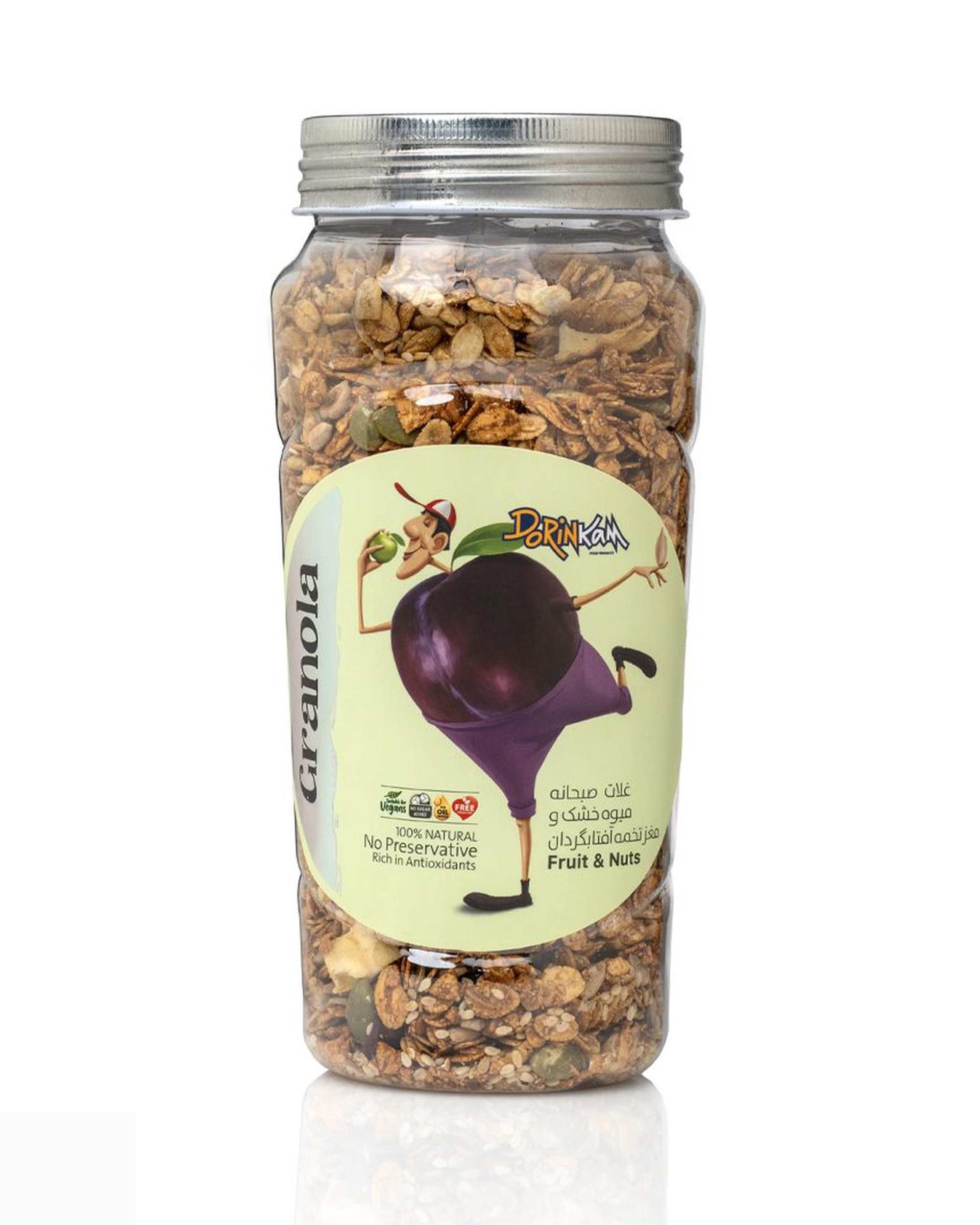 غلات صبحانه میوه خشک و مغز تخمه درین کام 350 گرم