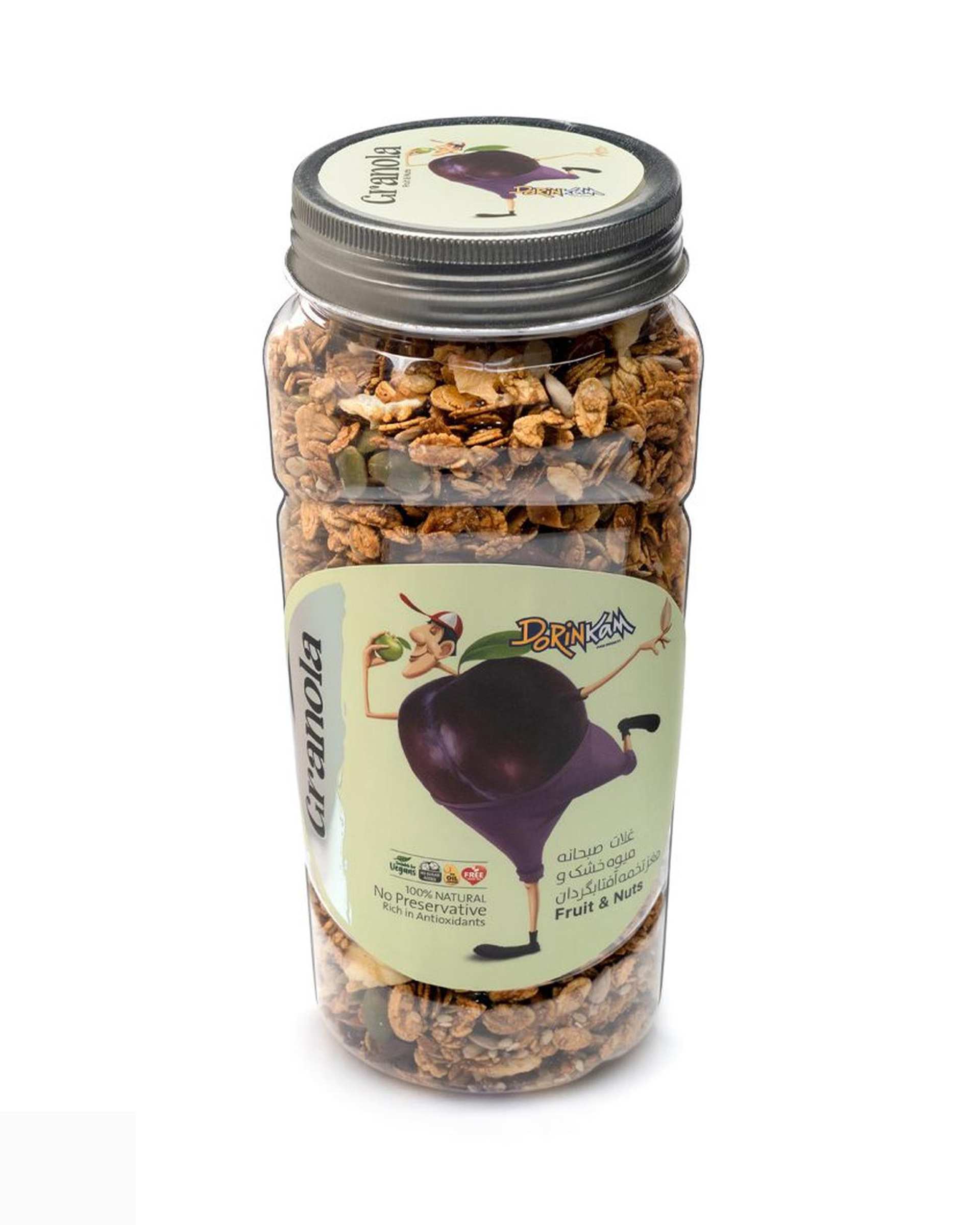 غلات صبحانه میوه خشک و مغز تخمه درین کام 350 گرم