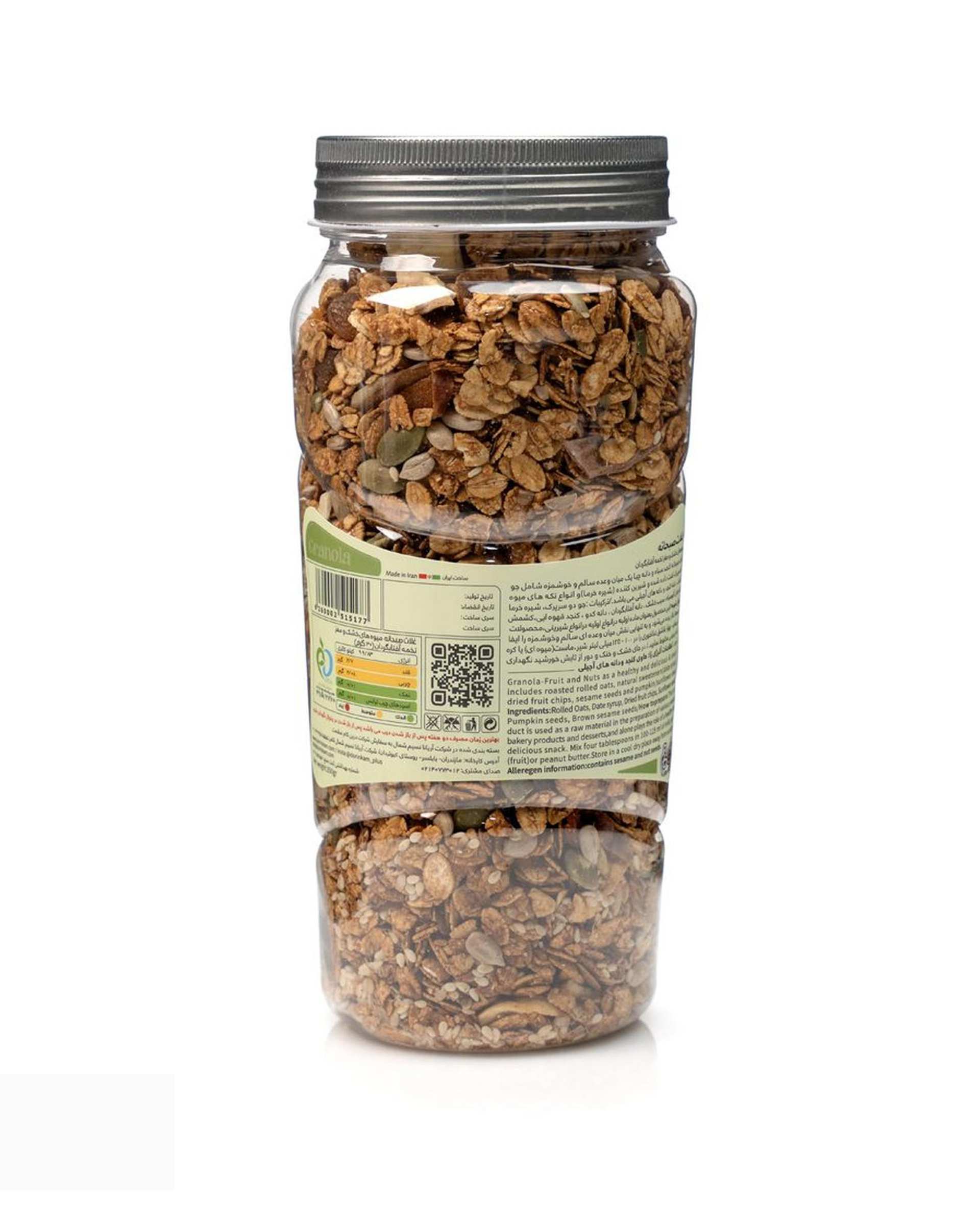 غلات صبحانه میوه خشک و مغز تخمه درین کام 350 گرم