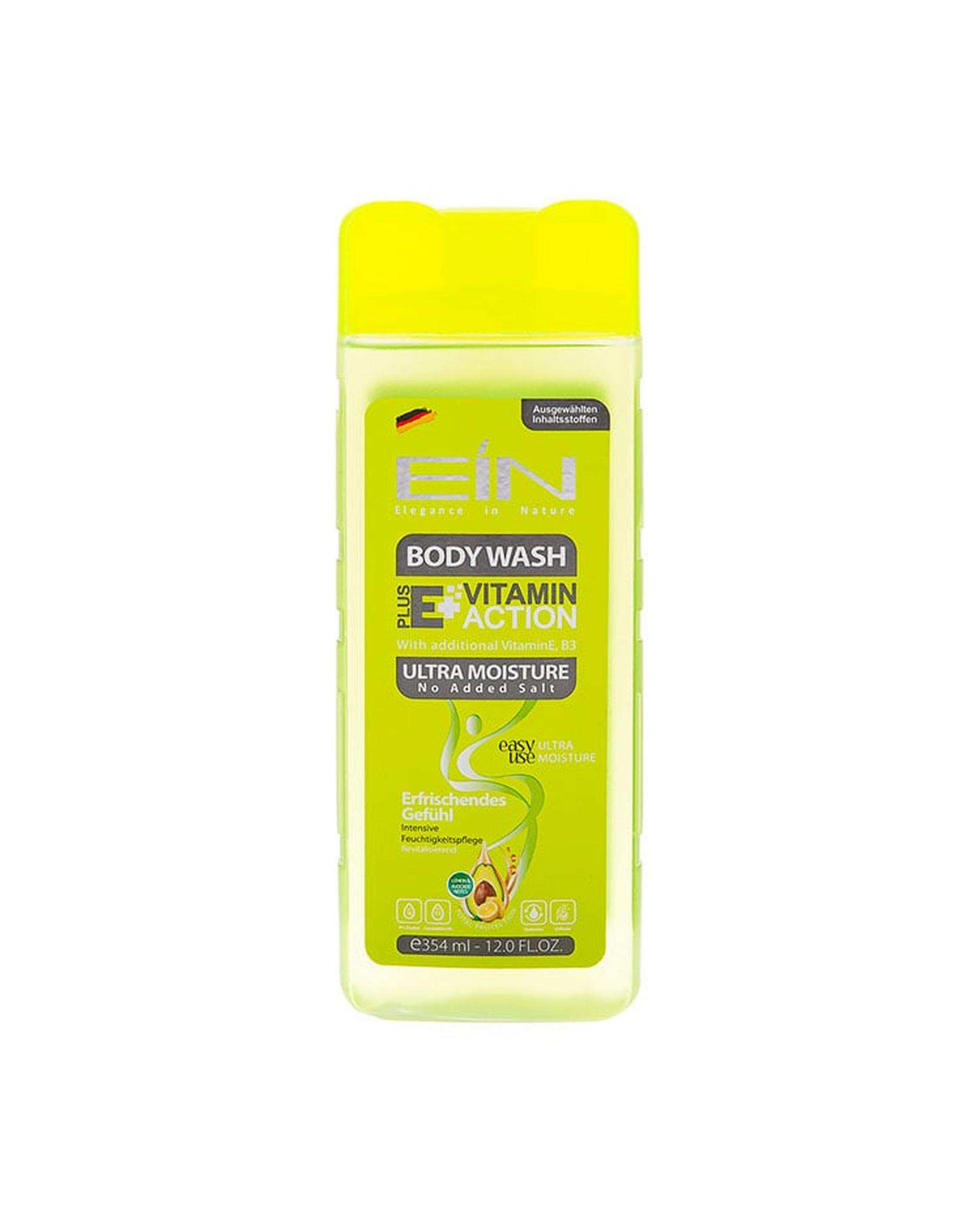 شامپو بدن زنانه ویتامینه و مرطوب کننده ای آی ان EIN مدل اولترا مویسچر Ultra Moisture حجم 354ml