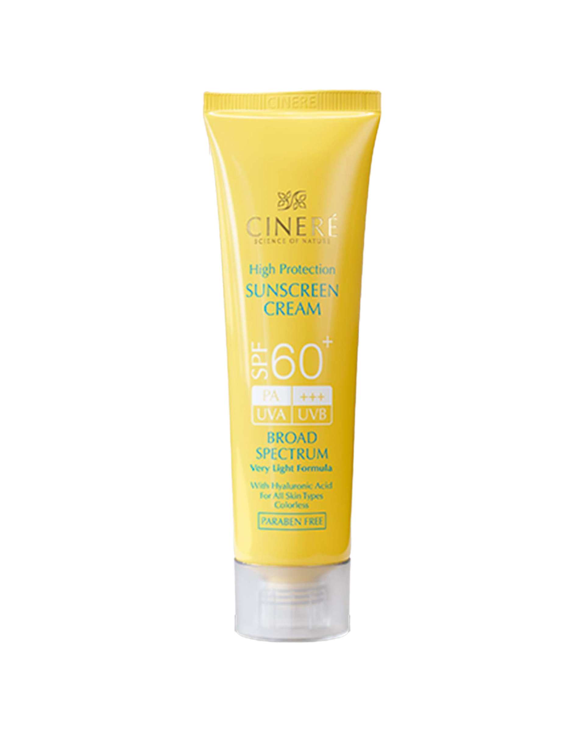 کرم ضد آفتاب بی رنگ SPF60 سینره Cinere حجم 50ml