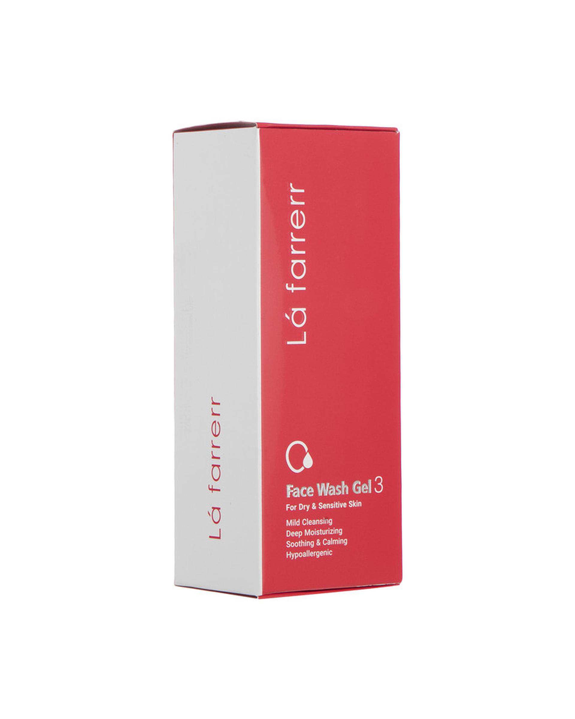 ژل شستشوی صورت لافارر La Farrerr مناسب پوست خشک و حساس 150ml