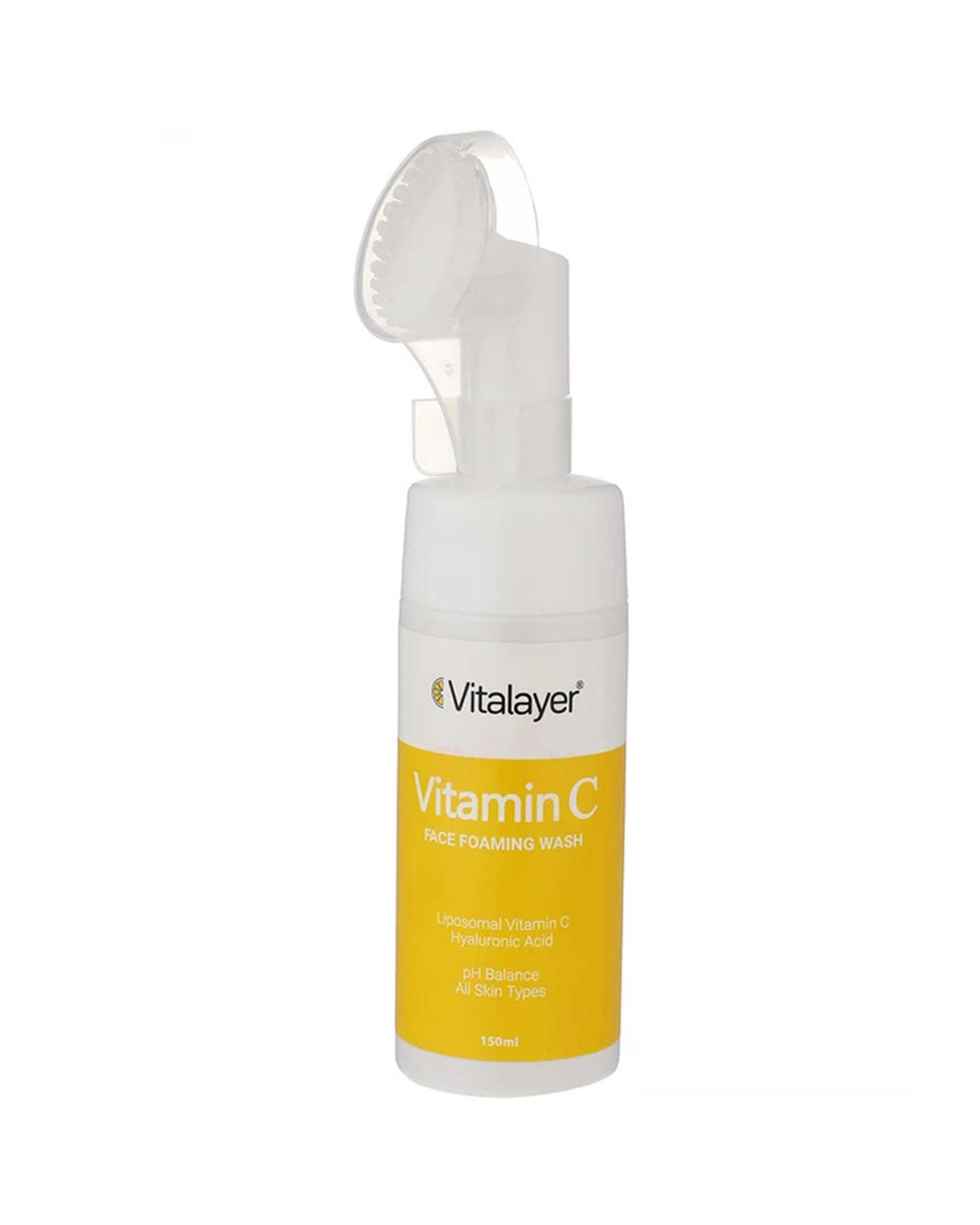 فوم شستشوی صورت ویتالیر Vitalayer حاوی ویتامین سی حجم 150ml