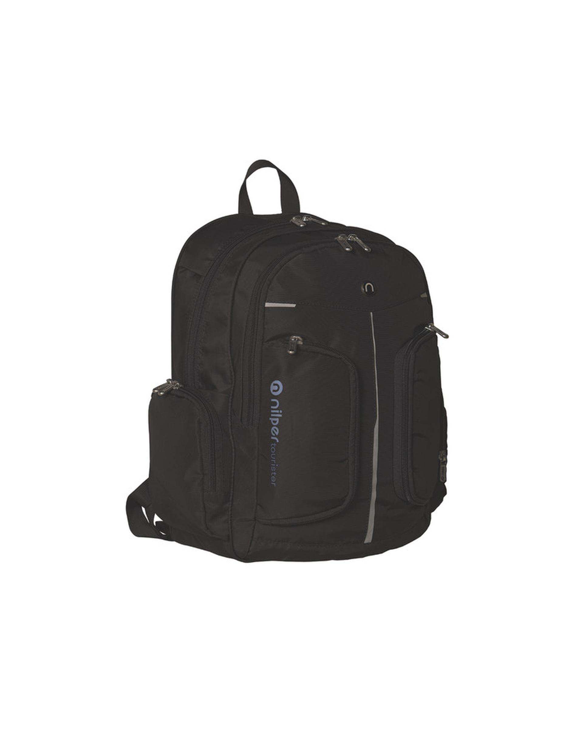 کوله پشتی مشکی نیلپر توریستر Nilper tourister مدل گابریک کد NTLB660-BLK