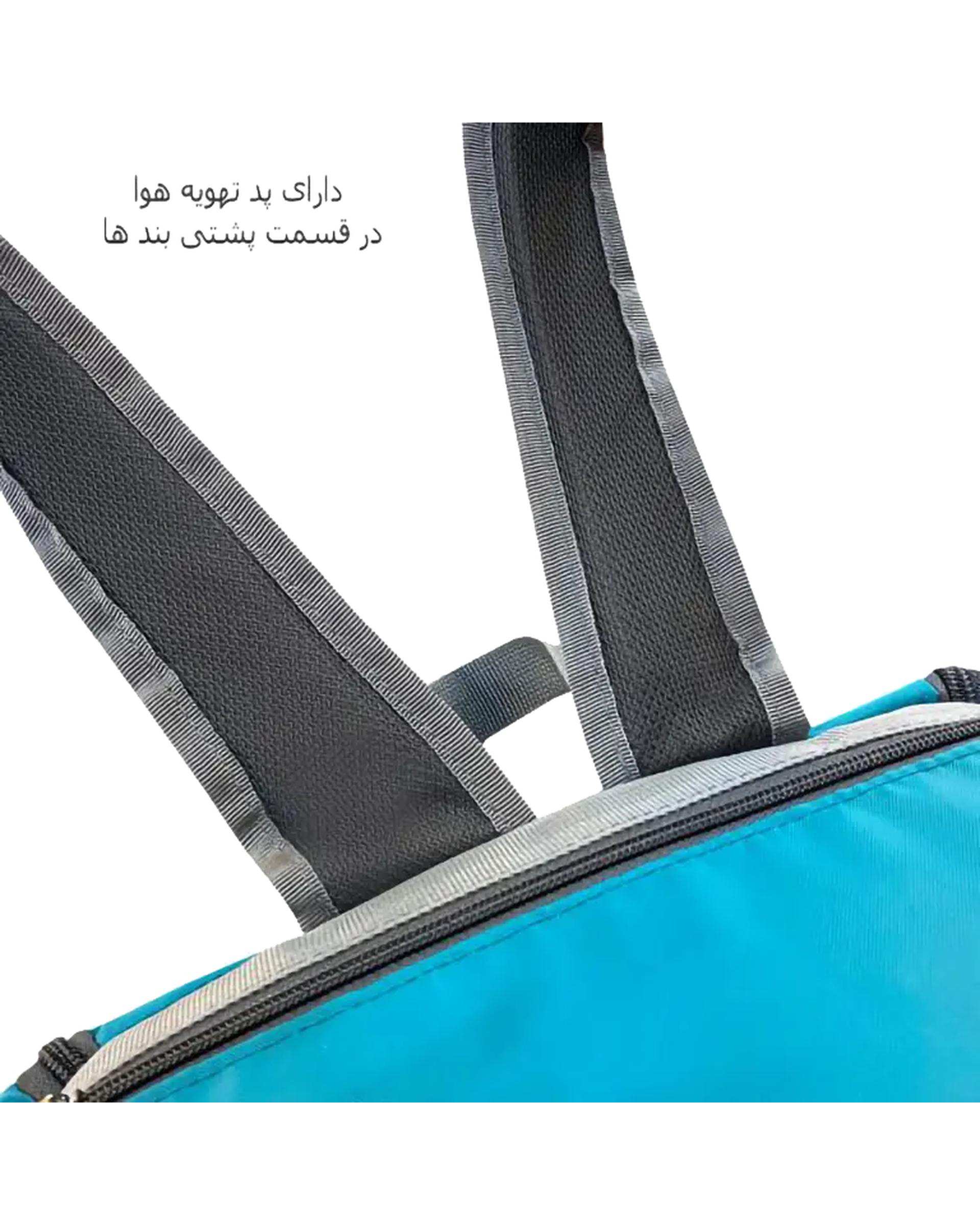 کوله پشتی سیسمونی سبز آبی فوروارد Forward مدل FCLT3333 به همراه کیف عایق و زیرانداز