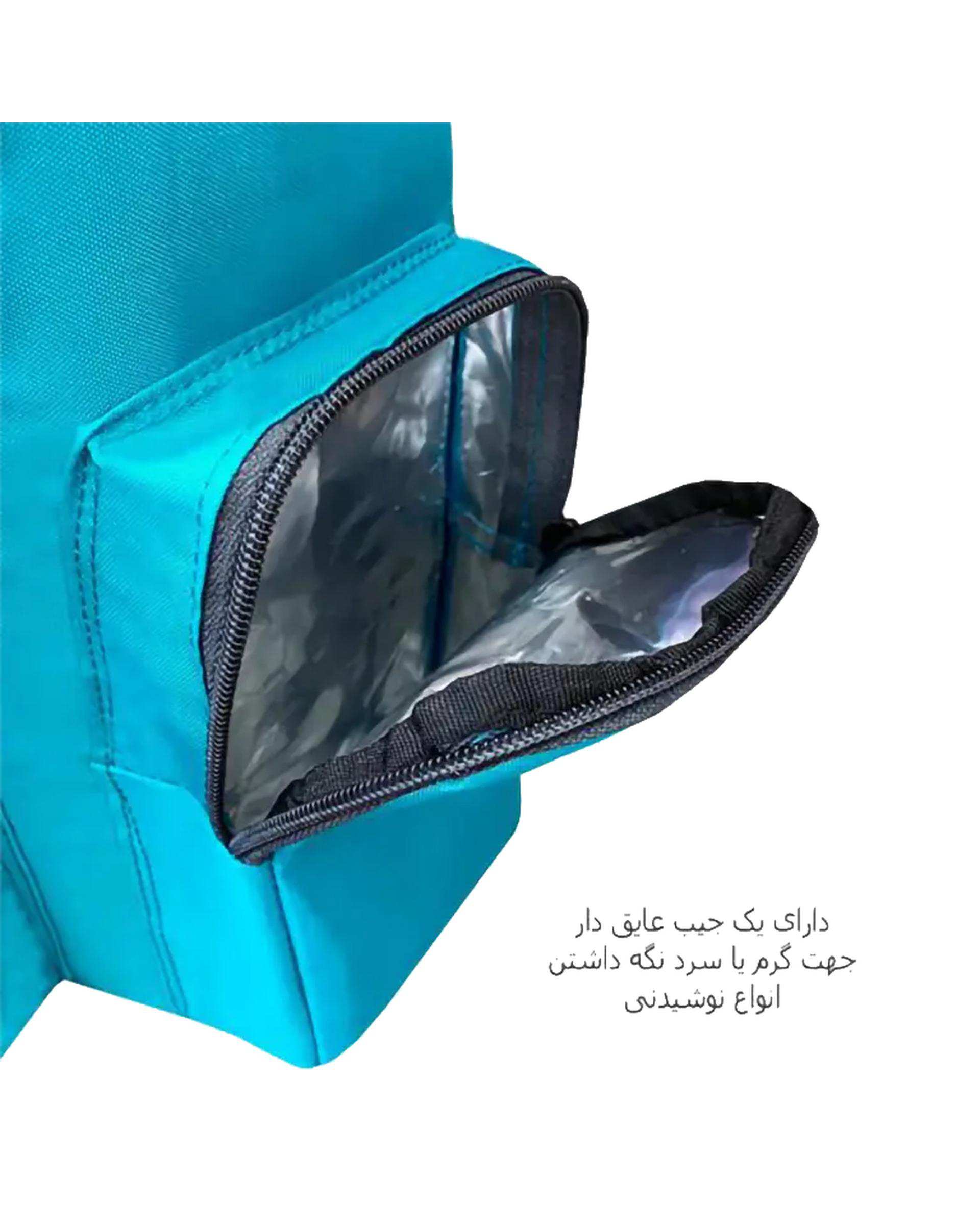 کوله پشتی سیسمونی سبز آبی فوروارد Forward مدل FCLT3333 به همراه کیف عایق و زیرانداز