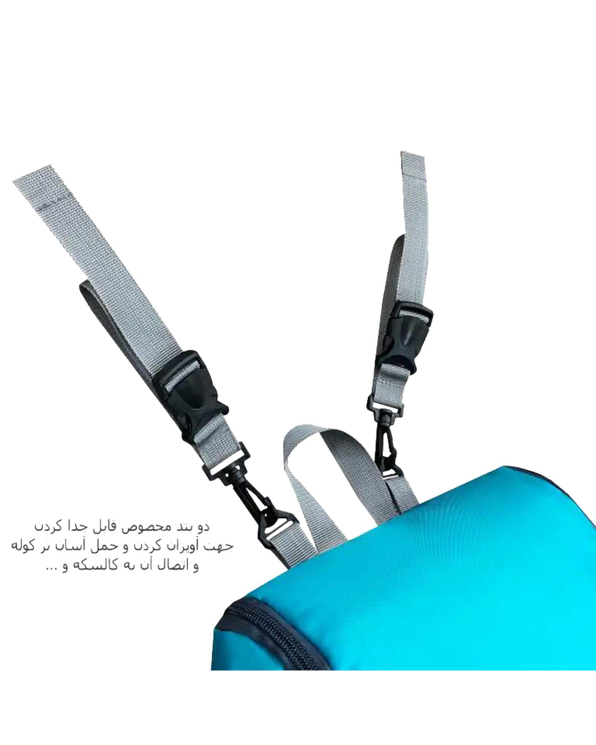 کوله پشتی سیسمونی سبز آبی فوروارد Forward مدل FCLT3333 به همراه کیف عایق و زیرانداز