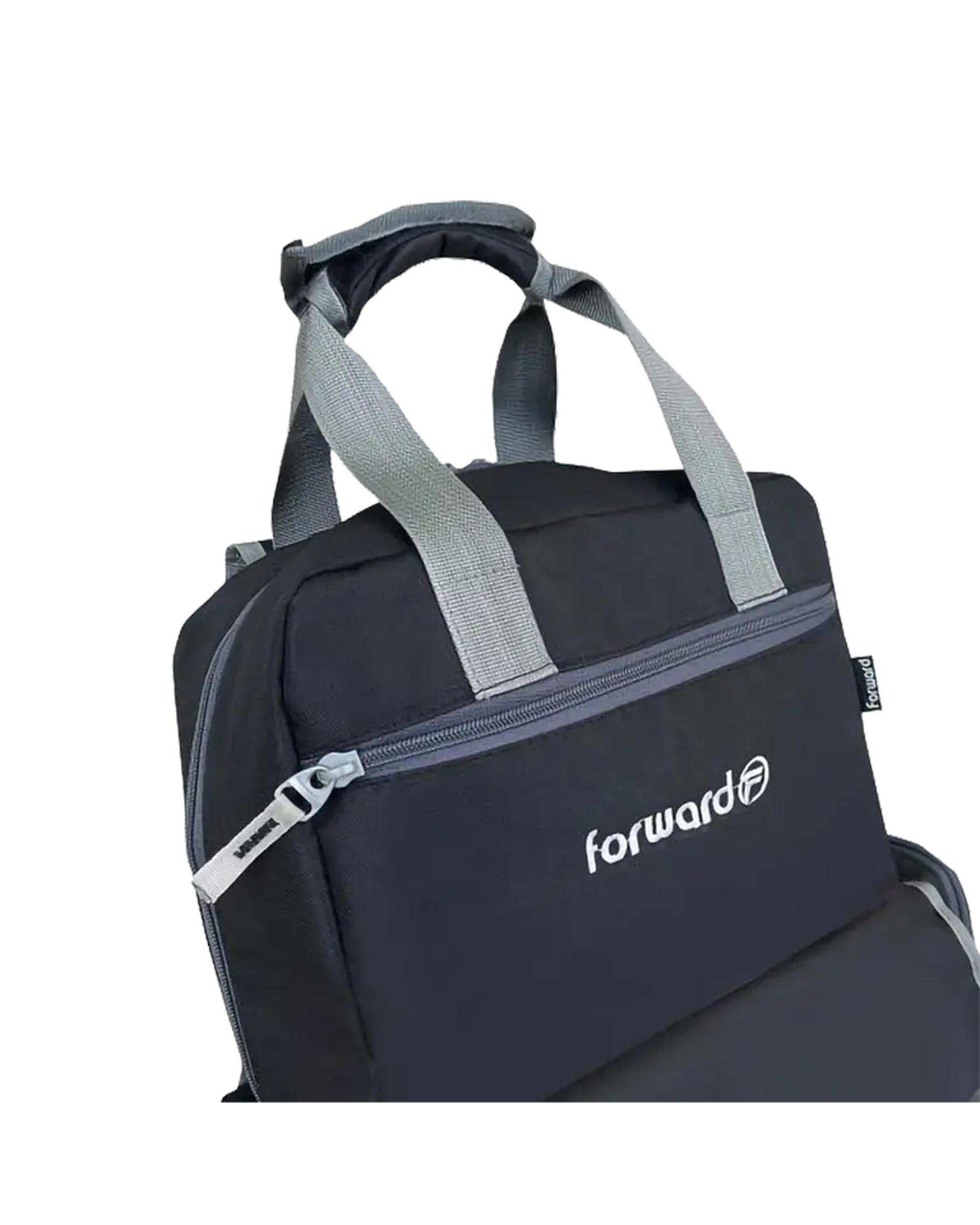 کوله پشتی سیسمونی مشکی فوروارد Forward مدل FCLT3345 به همراه کیف دوشی