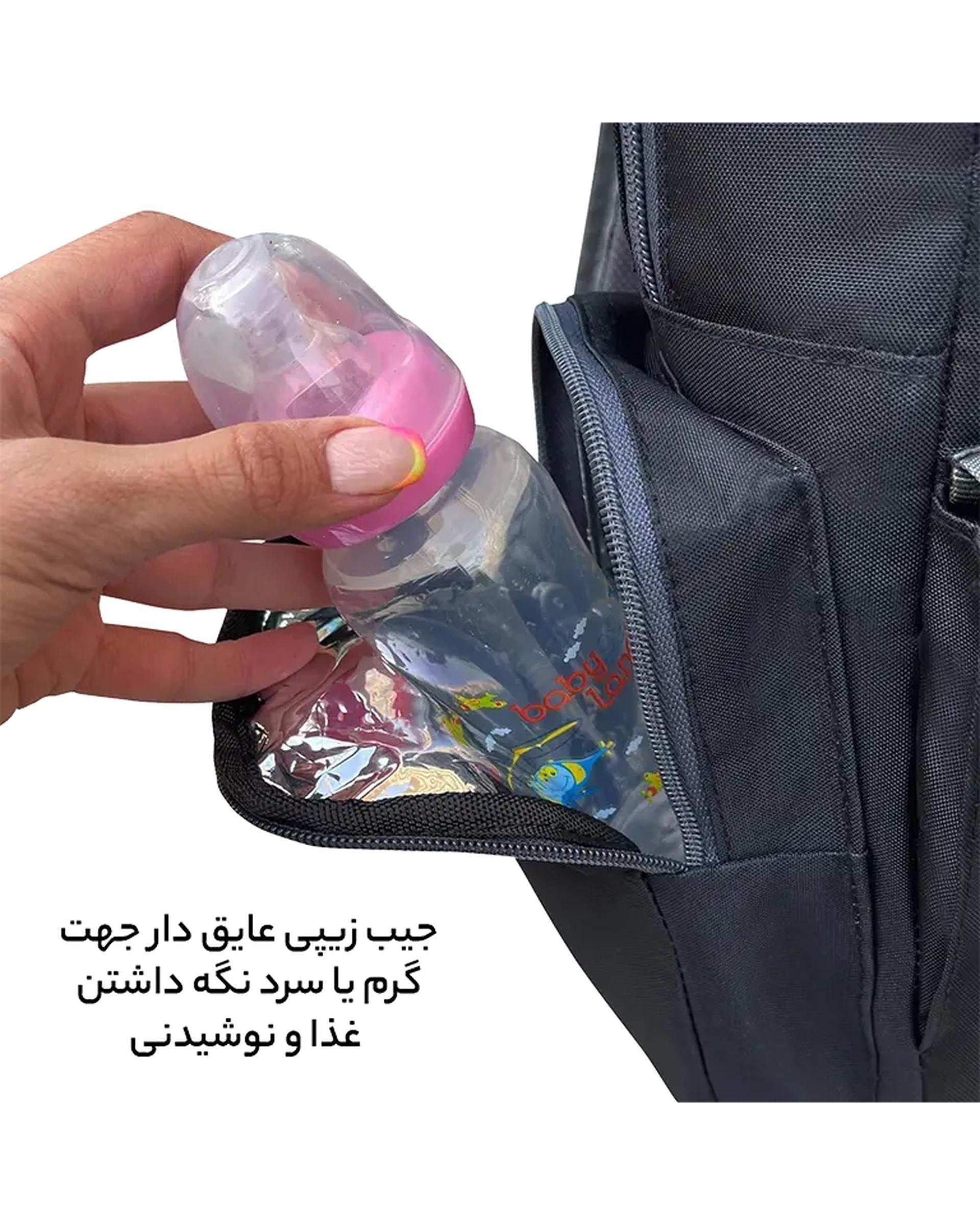 کوله پشتی سیسمونی سرمه ای فوروارد Forward مدل FCLT3346 به همراه کیف دوشی