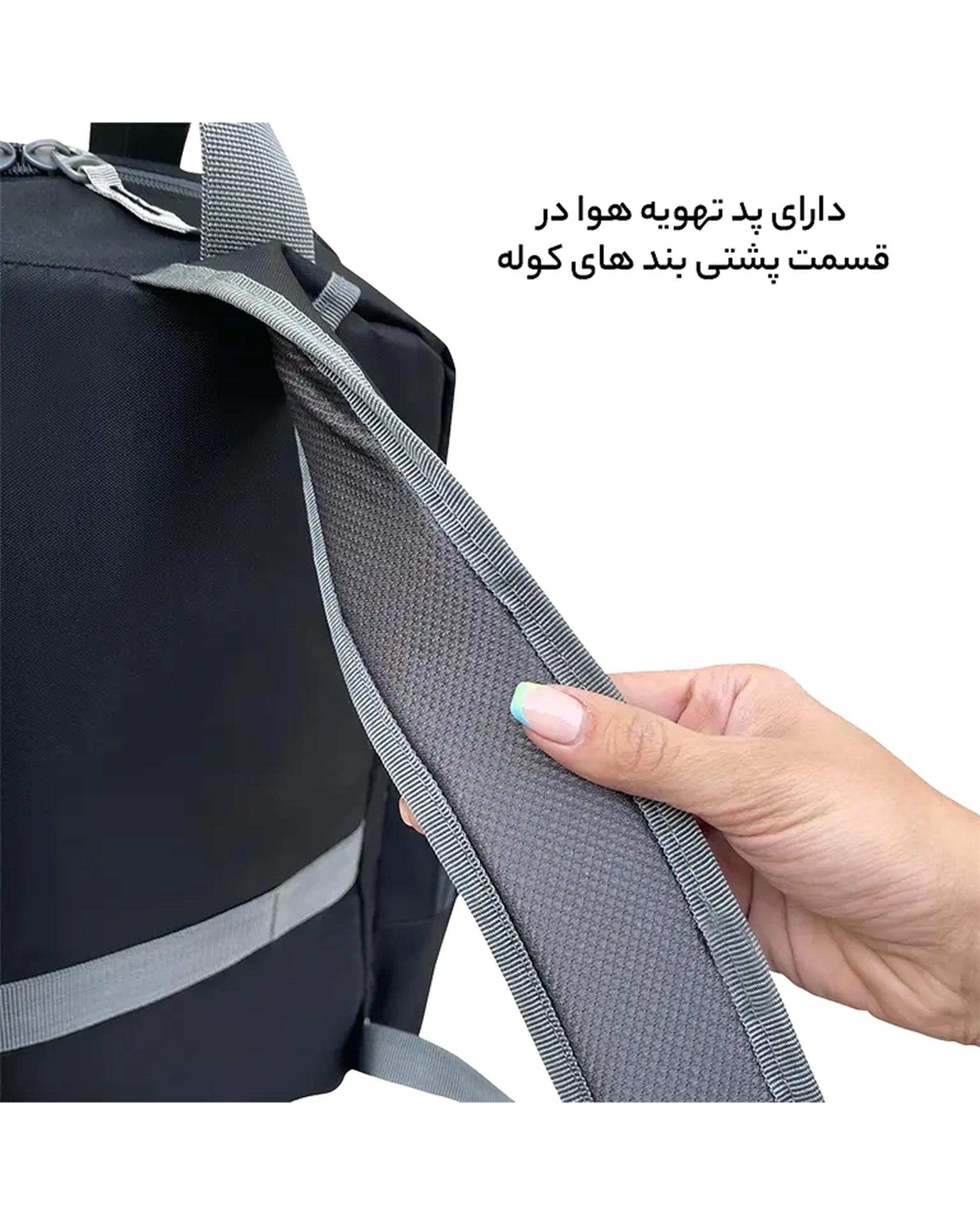 کوله پشتی سیسمونی سرمه ای فوروارد Forward مدل FCLT3346 به همراه کیف دوشی